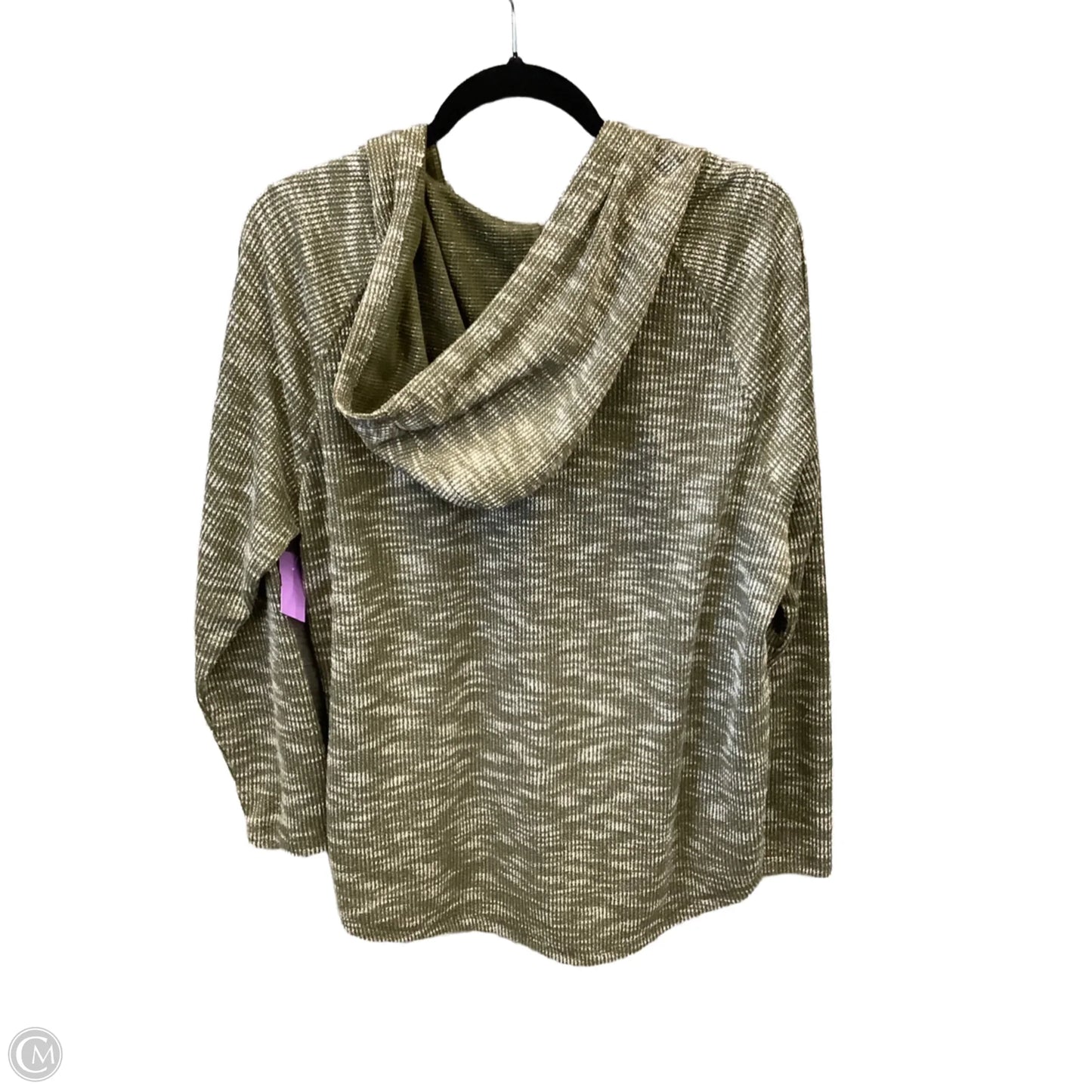 Sweatshirt Hoodie By Clothes Mentor In Green, Size: 2x