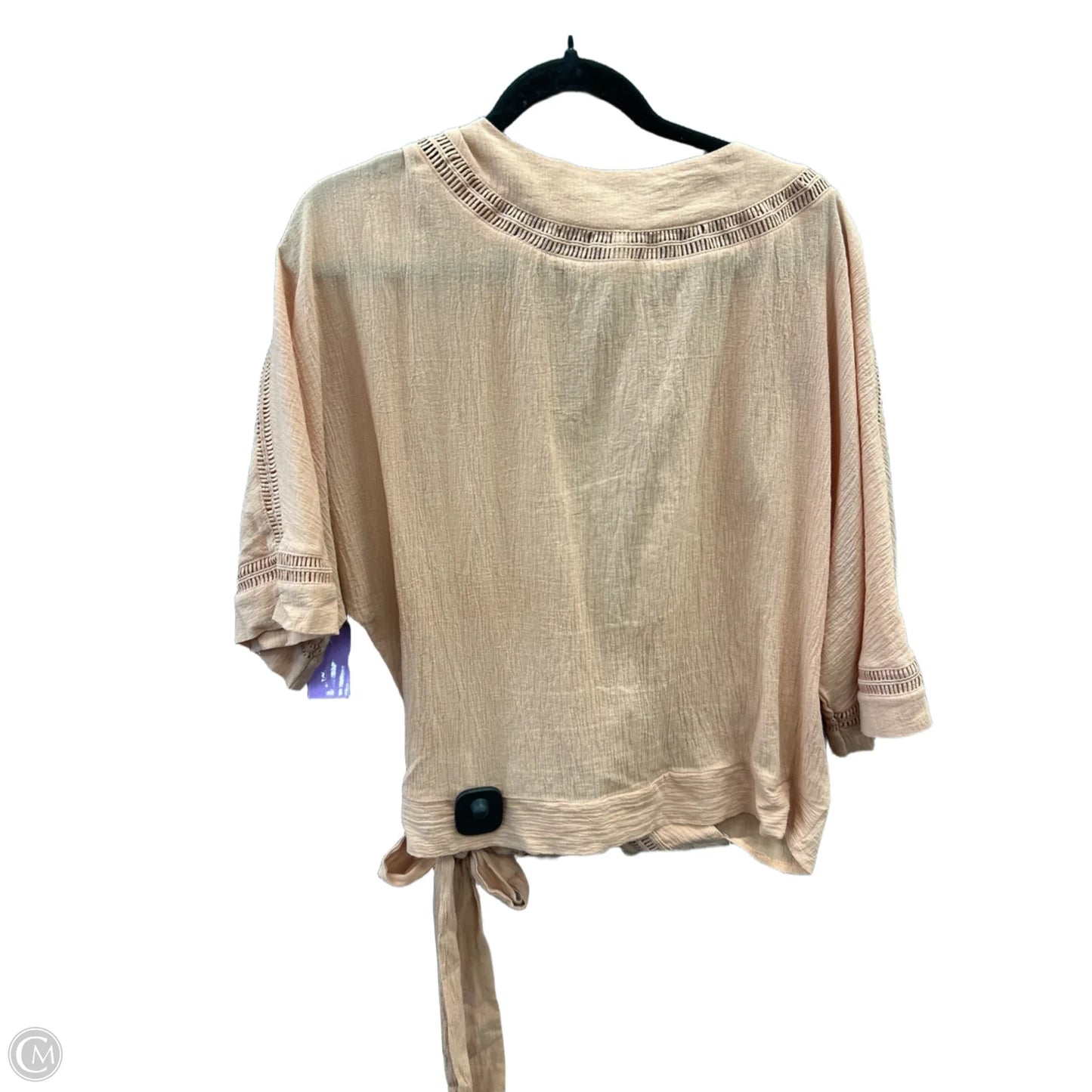 Top Short Sleeve By Pink Blush In Pink, Size: M