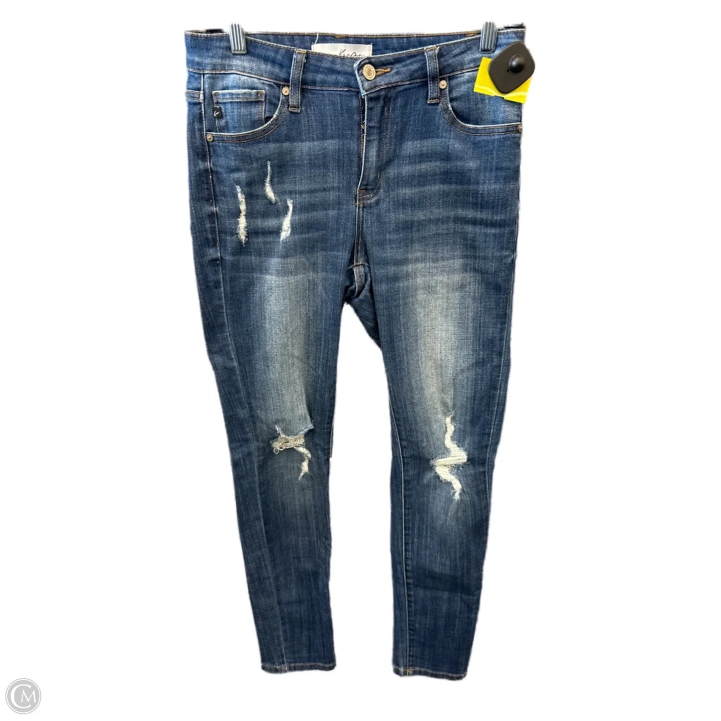 Jeans Skinny By Kancan In Blue Denim, Size: 4