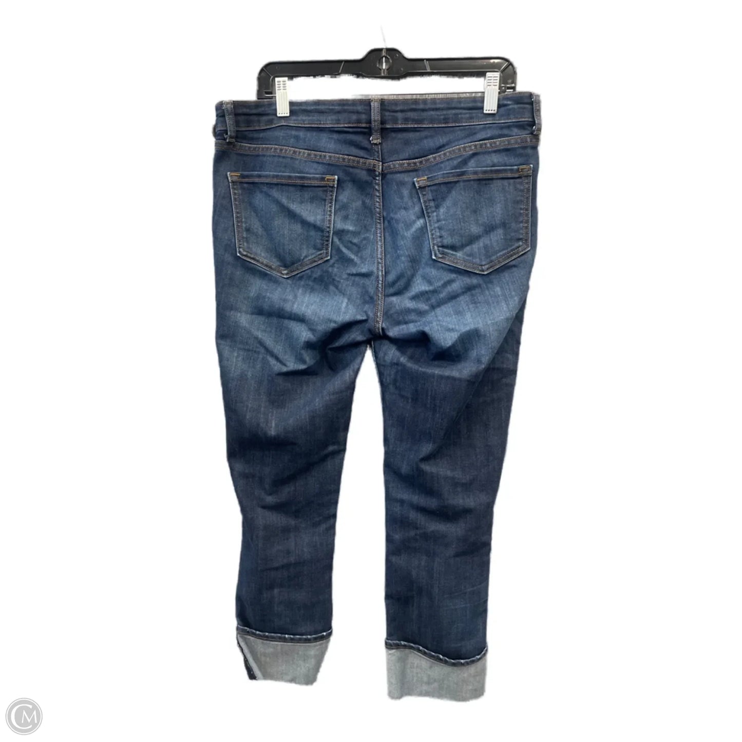 Jeans Straight By Gap In Blue Denim, Size: 12