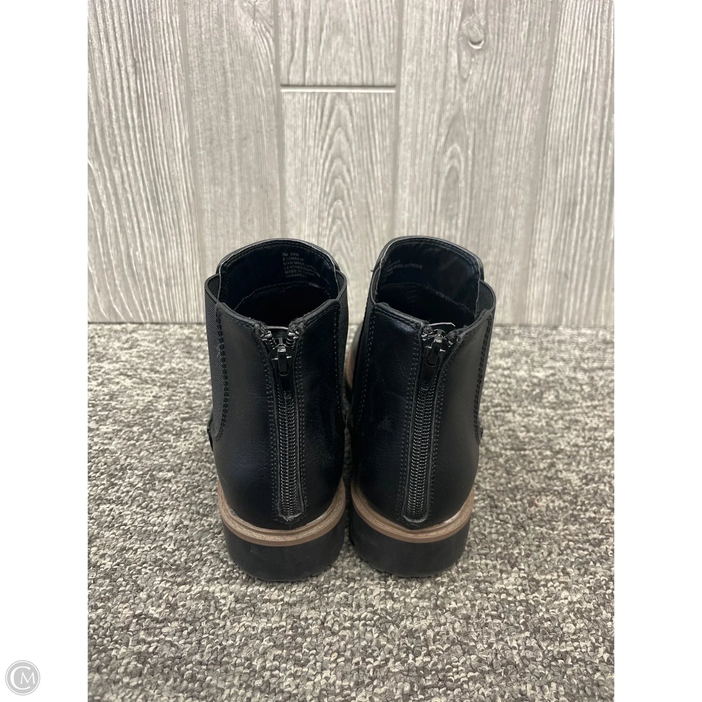 Boots Ankle Flats By Esprit In Black, Size: 7