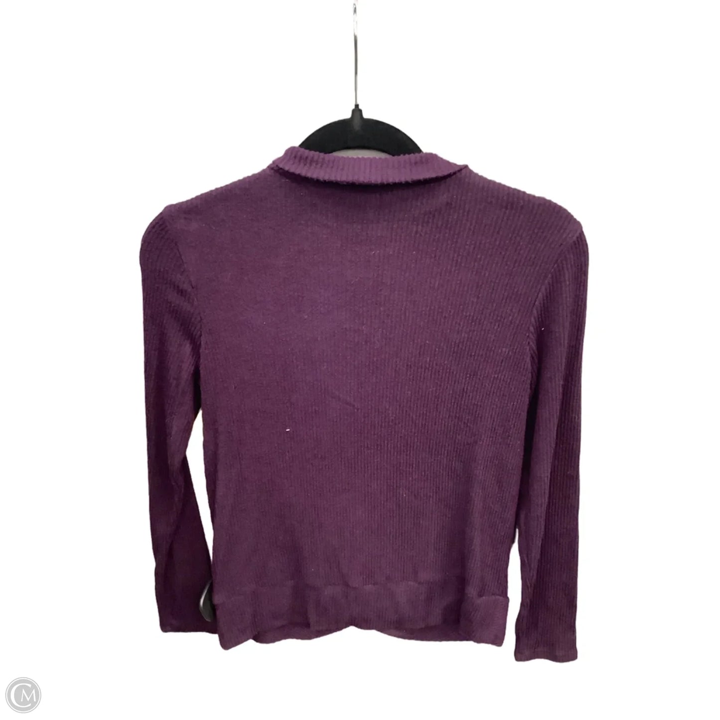 Top Long Sleeve By Nine West In Purple, Size: S