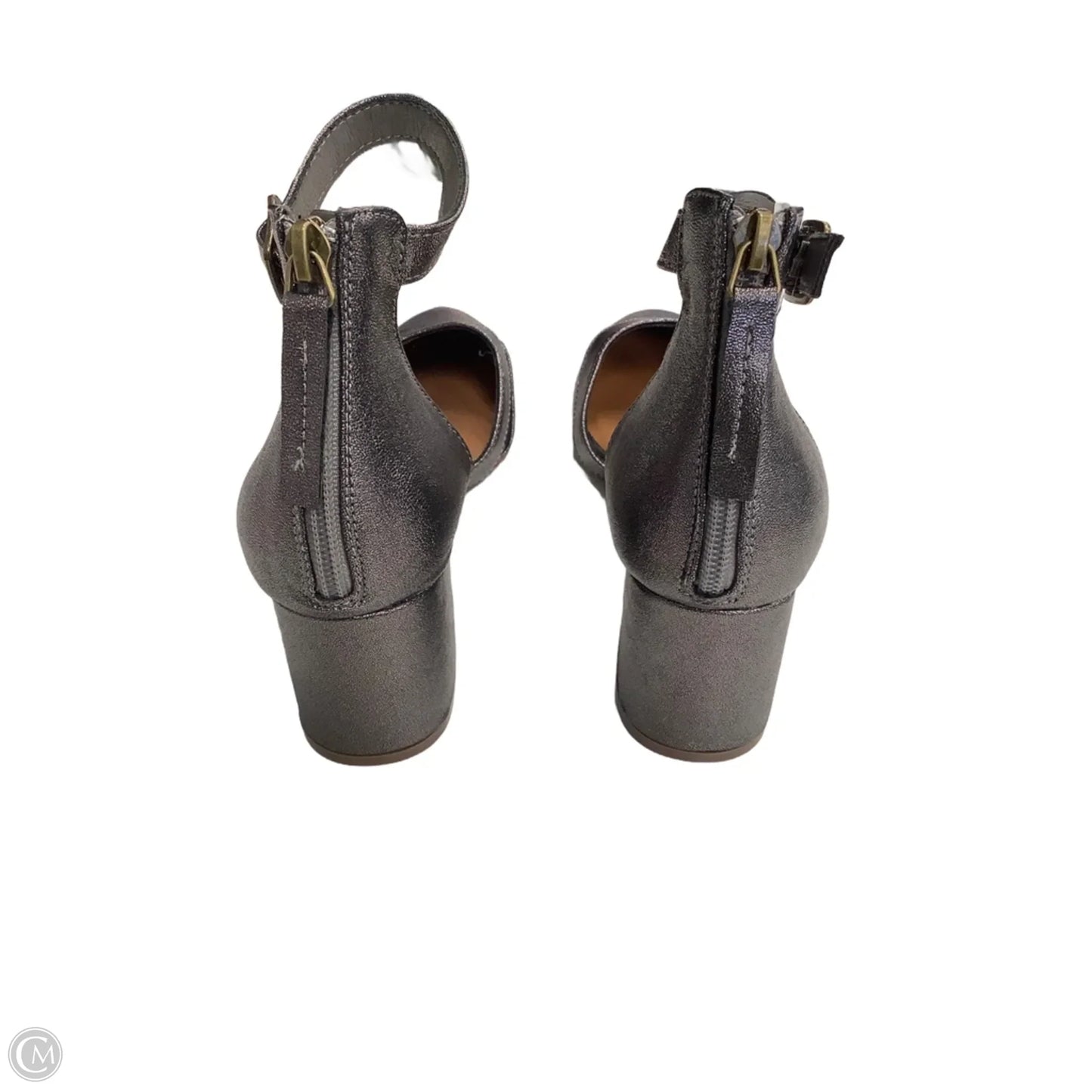 Shoes Heels Block By Maurices In Silver, Size: 9