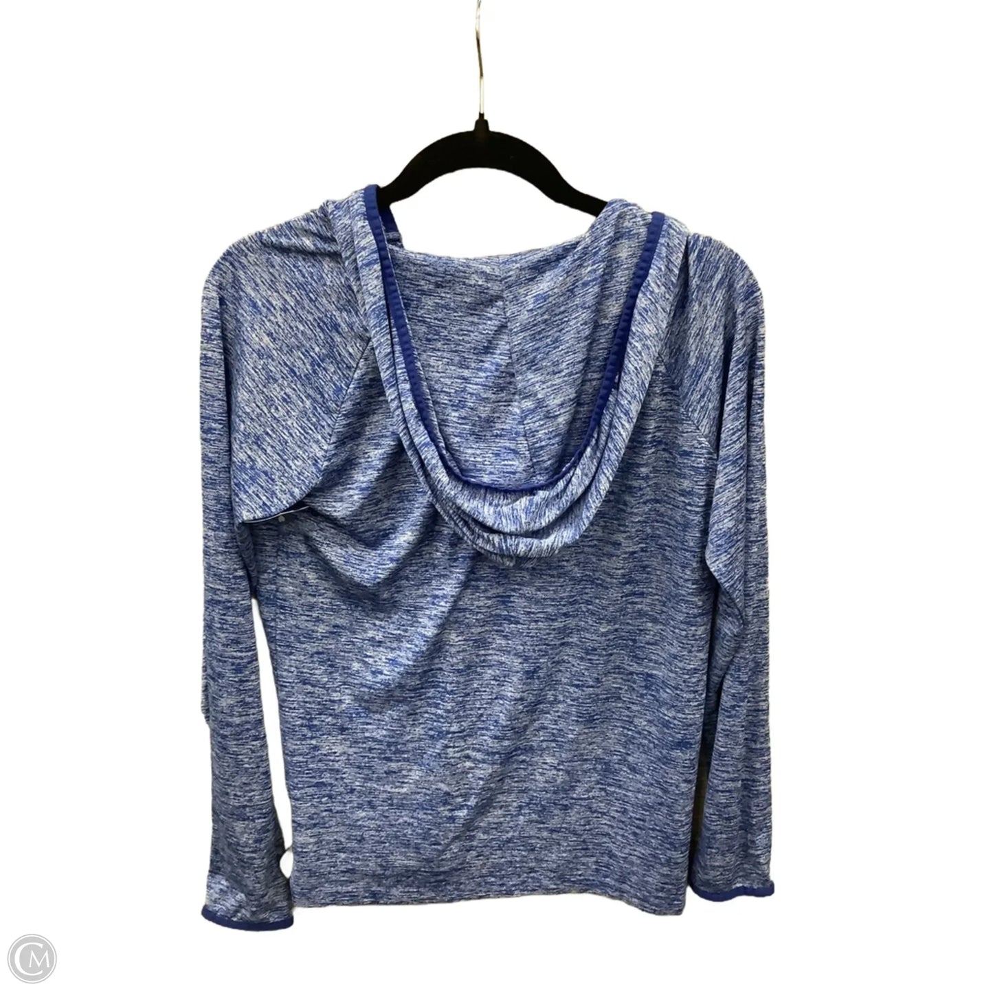 Athletic Top Long Sleeve Hoodie By Under Armour In Blue, Size: S
