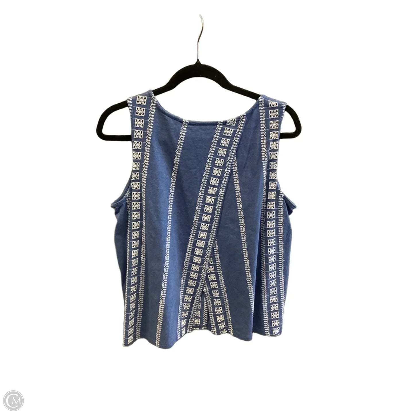 Top Sleeveless By J. Jill In Blue, Size: M