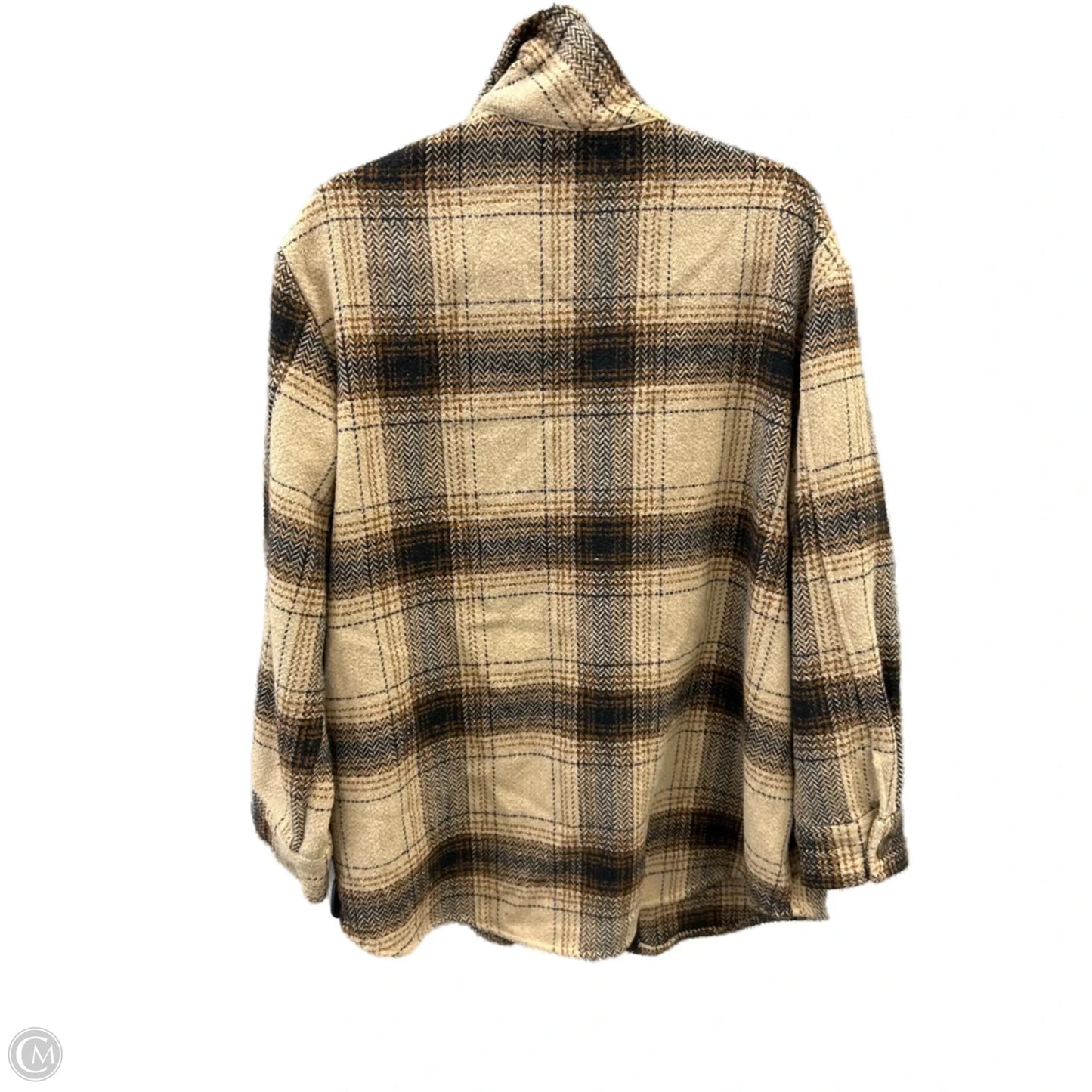Jacket Other By Time And Tru In Plaid Pattern, Size: L
