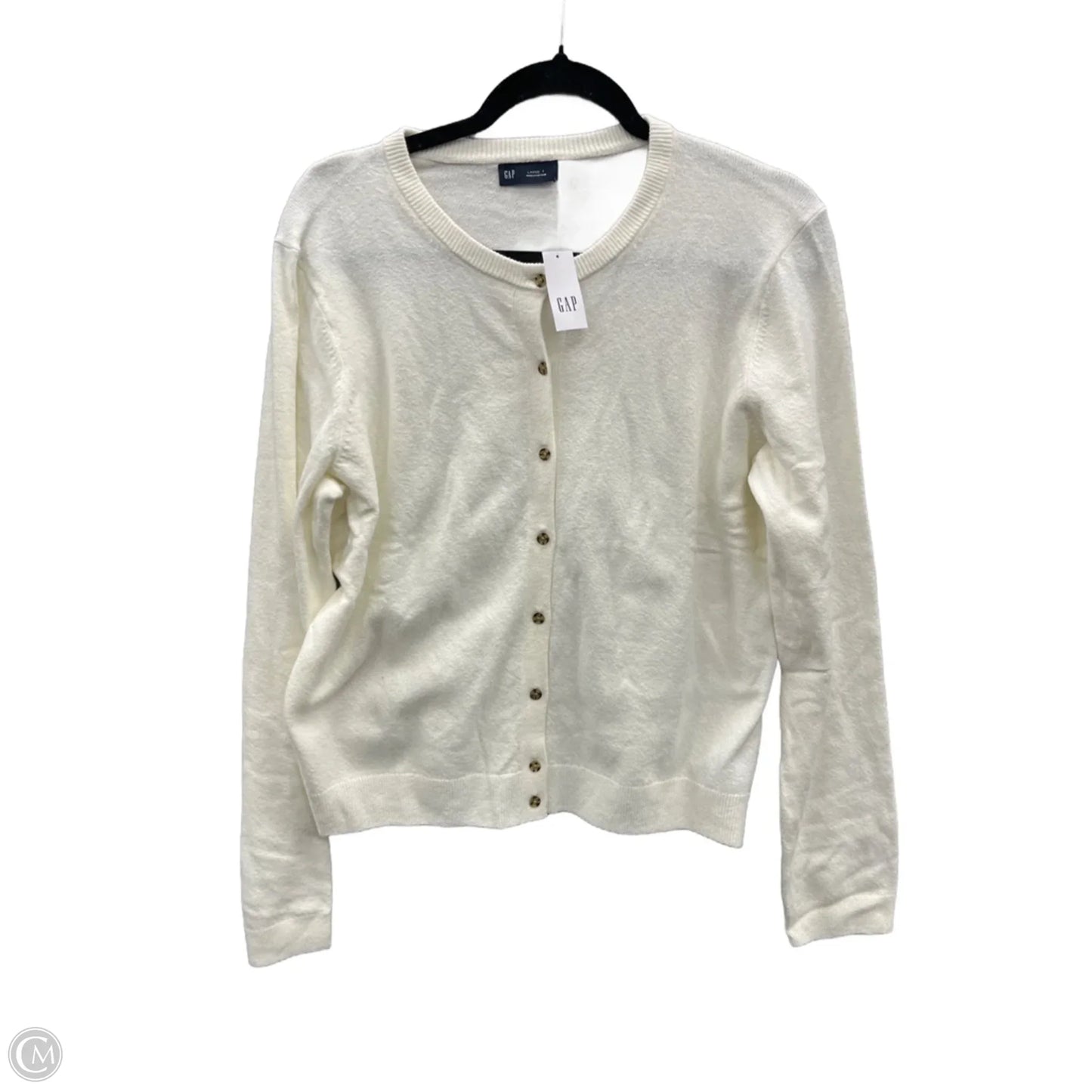 Cardigan By Gap In White, Size: L