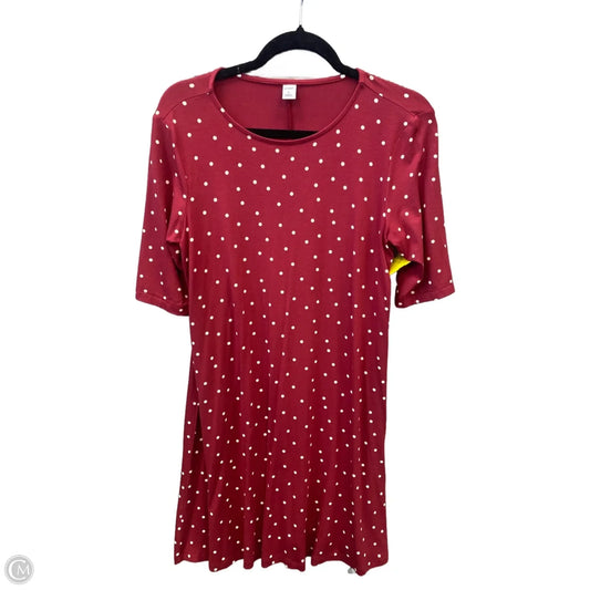 Dress Casual Midi By Old Navy In Polkadot Pattern, Size: M