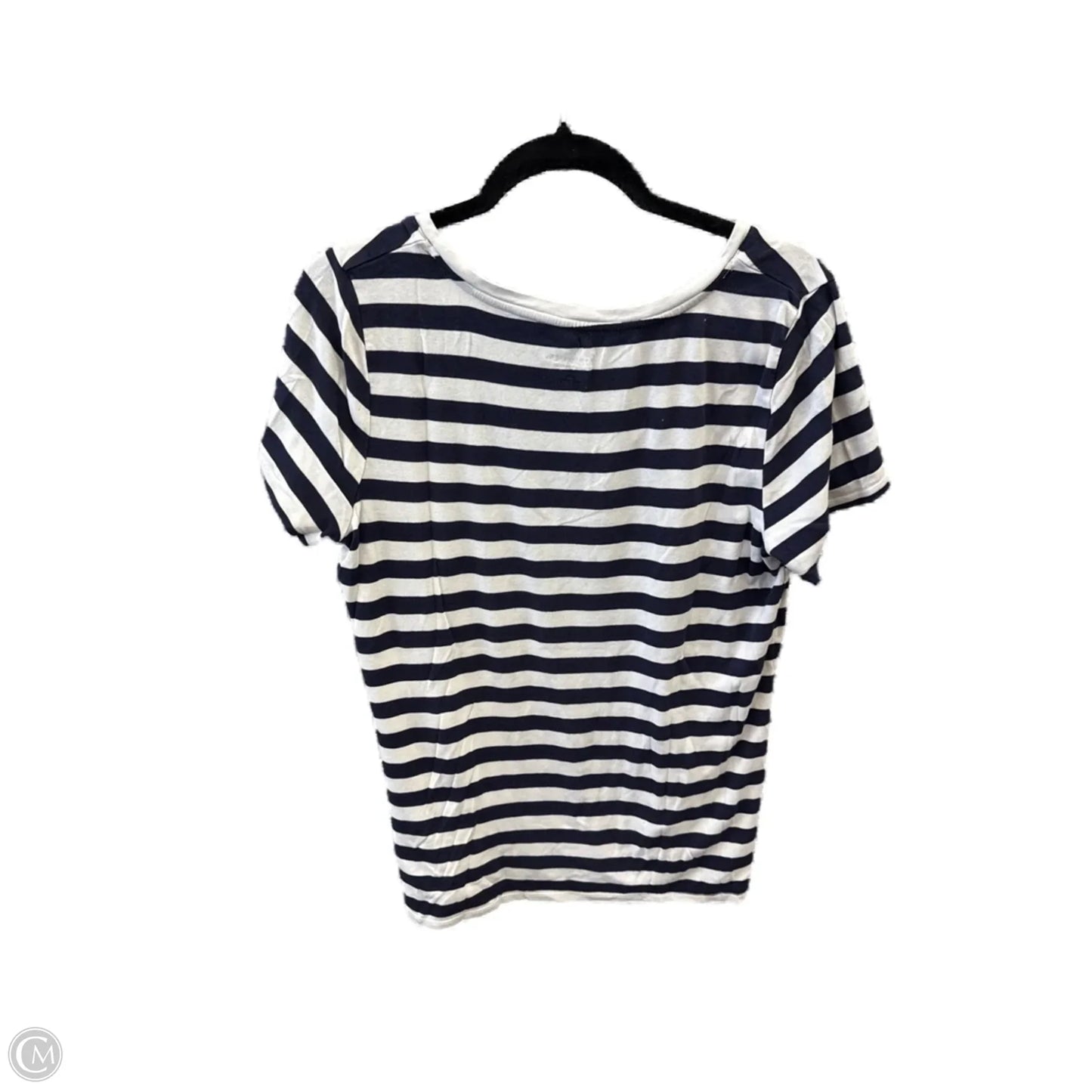 Top Short Sleeve By Merona In Striped Pattern, Size: Xxl