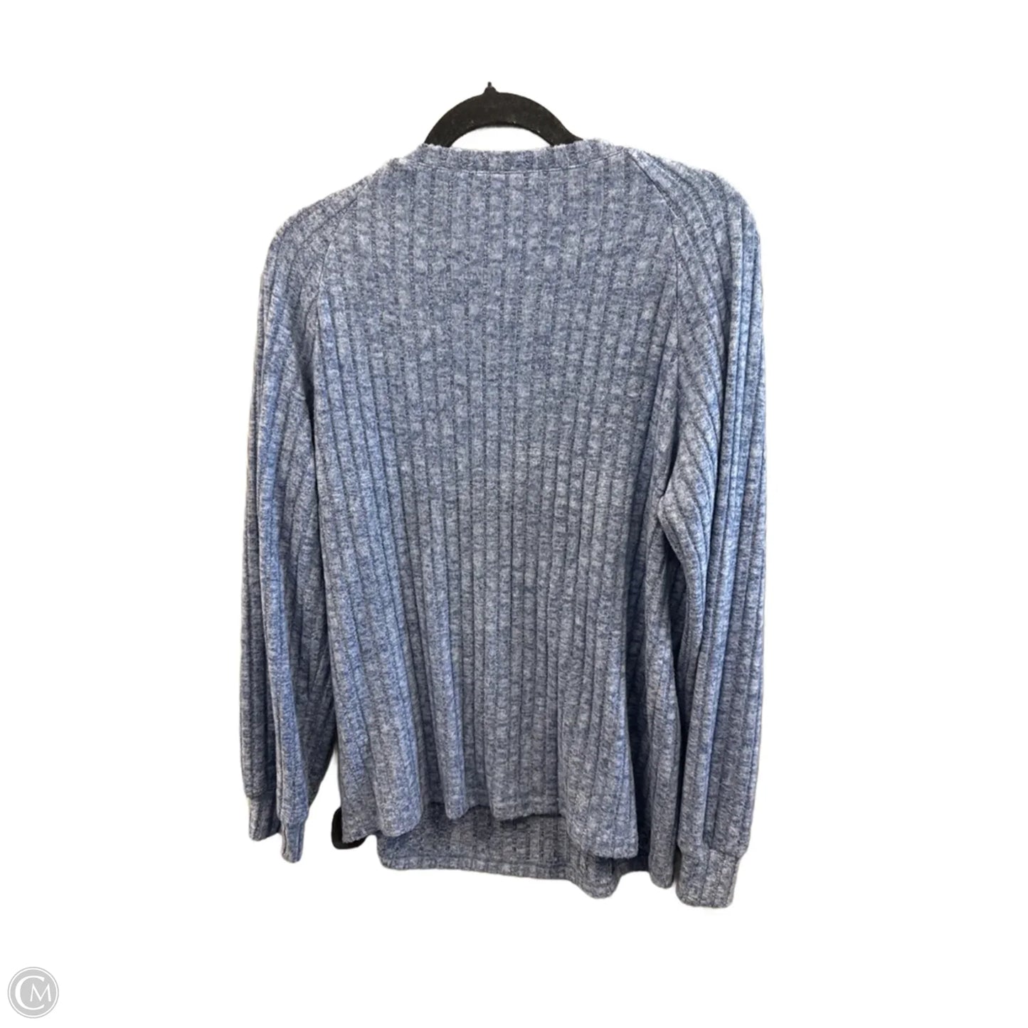 Top Long Sleeve By Automet In Blue, Size: L