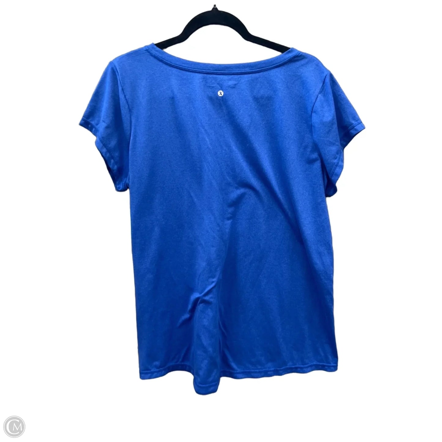 Athletic Top Short Sleeve By Xersion In Blue, Size: Xxl