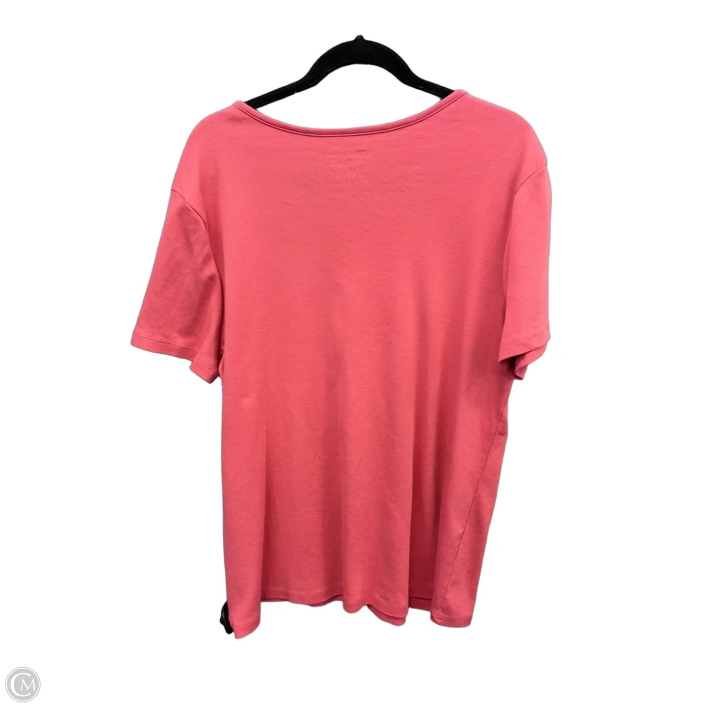 Top Short Sleeve By Time And Tru In Pink, Size: Xxl