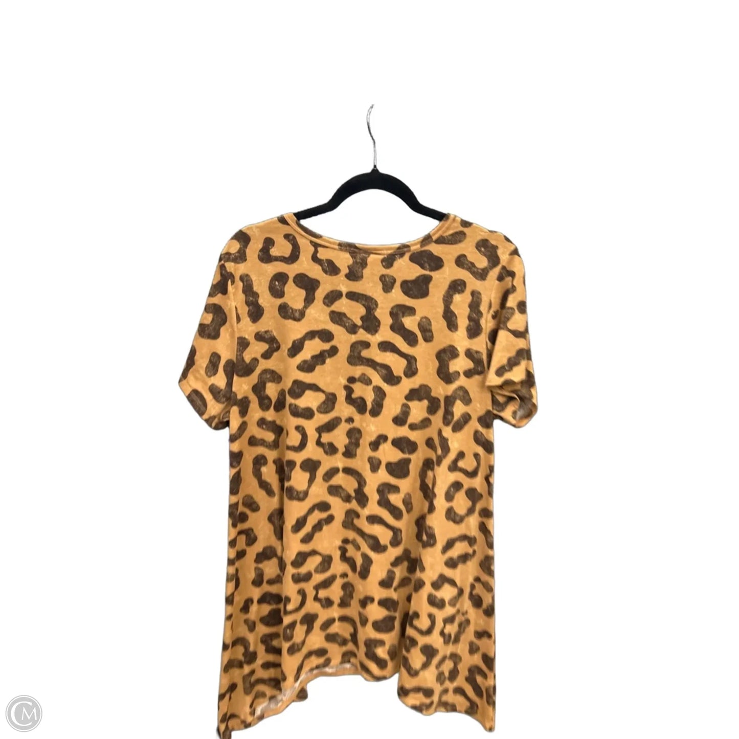 Tunic Short Sleeve By Lularoe In Animal Print, Size: Xl
