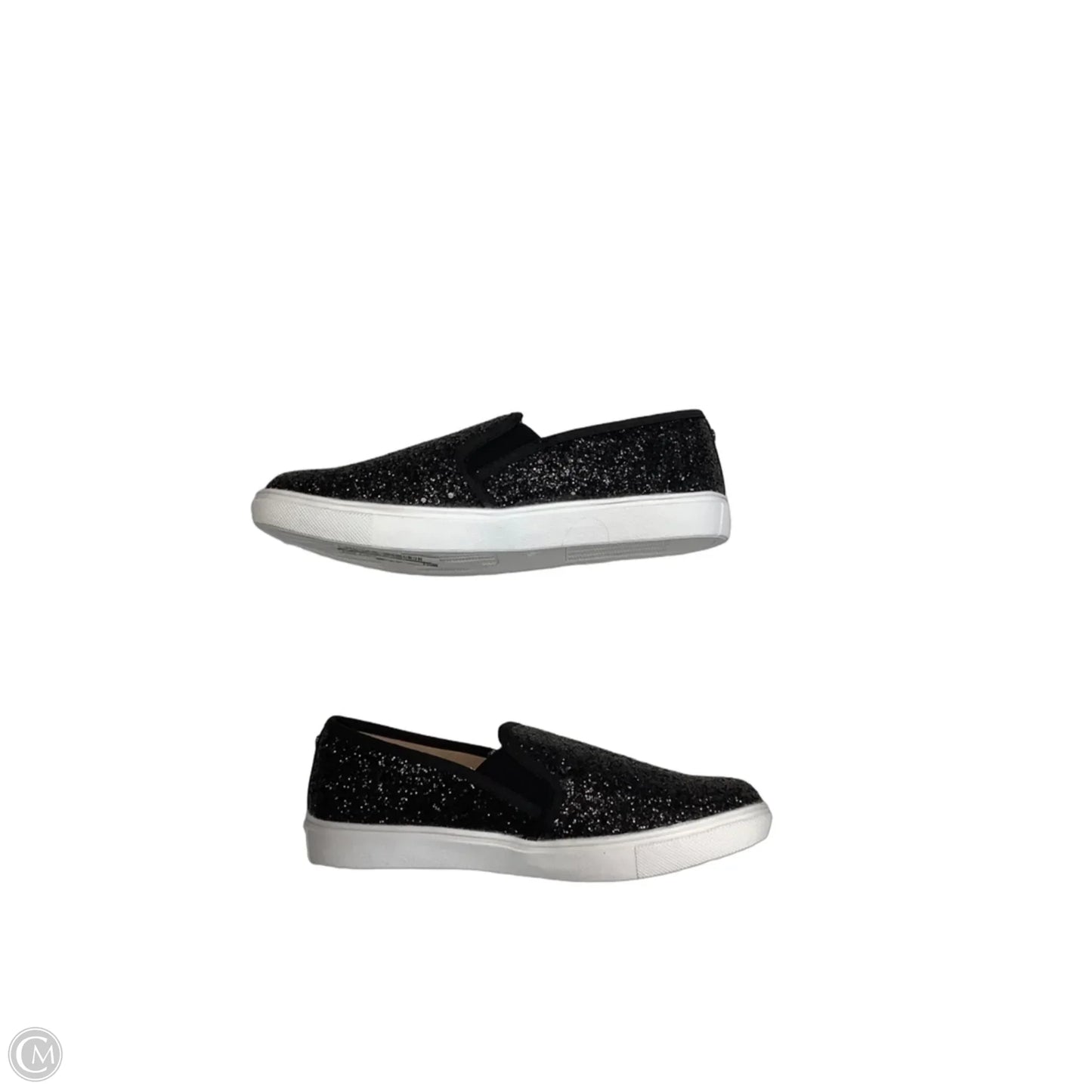 Shoes Flats By Clothes Mentor In Black & White, Size: 7