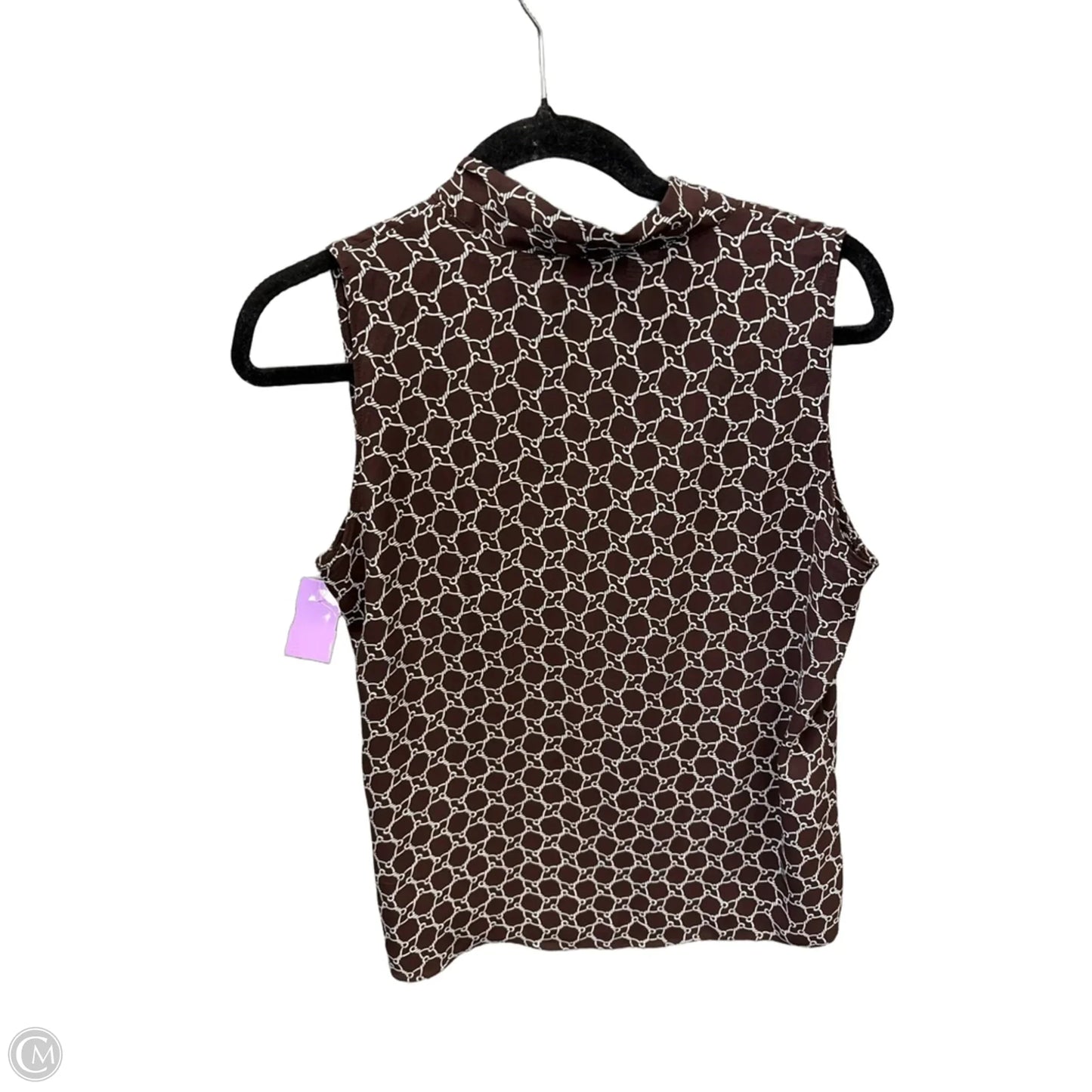 Top Sleeveless By Loft In Brown, Size: Sp