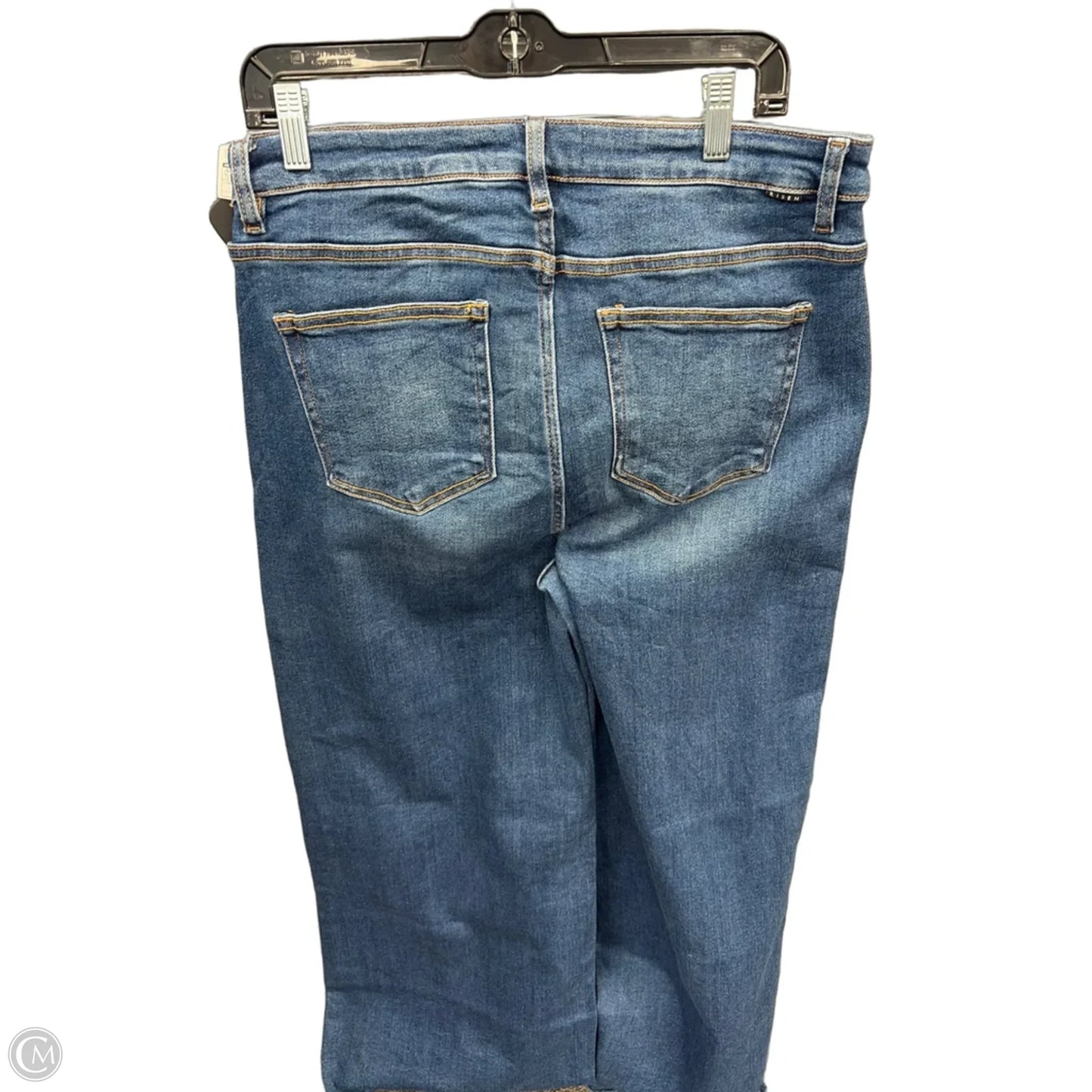 Jeans Wide Leg By Risen In Blue Denim, Size: 14