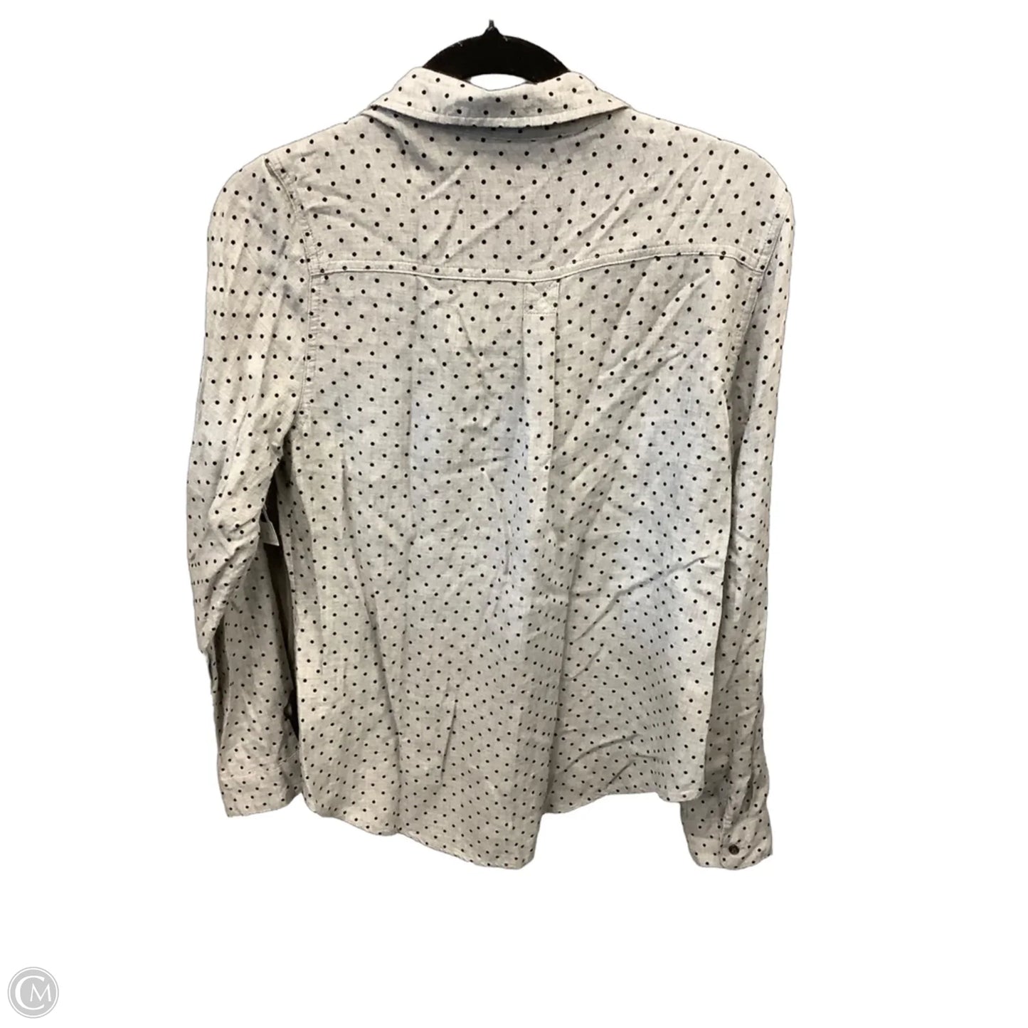 Top Long Sleeve By Maurices In Polkadot Pattern, Size: M