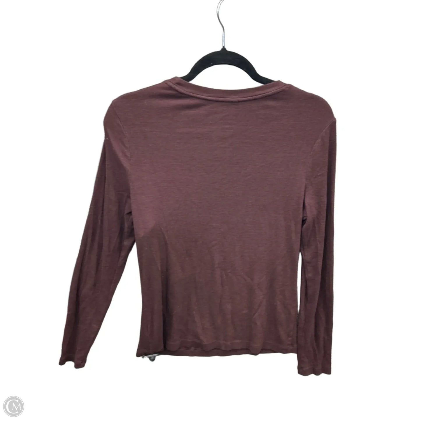 Top Long Sleeve By A New Day In Maroon, Size: M