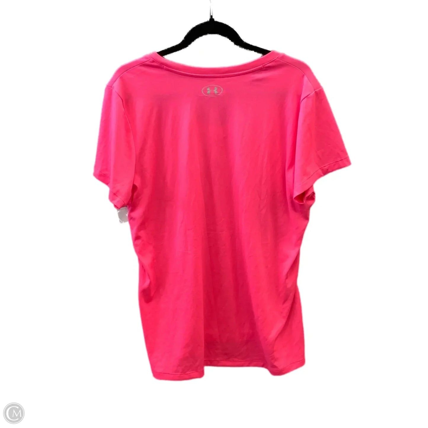Athletic Top Short Sleeve By Under Armour In Pink, Size: Xl