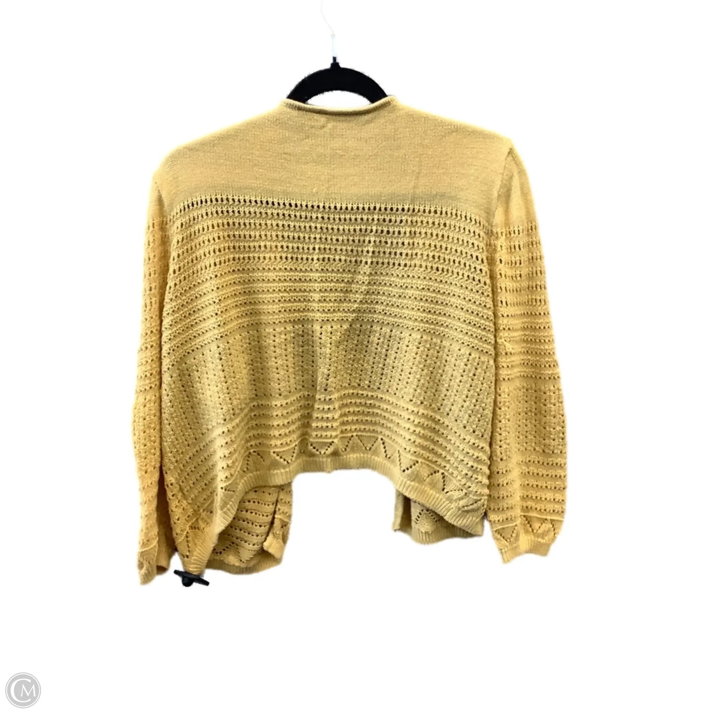 Cardigan By Clothes Mentor In Yellow, Size: Xl