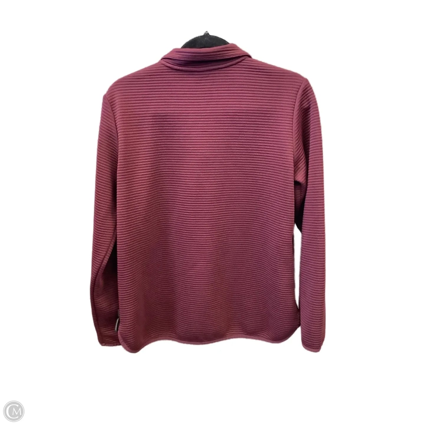 Athletic Top Long Sleeve Collar By Skechers In Purple, Size: M