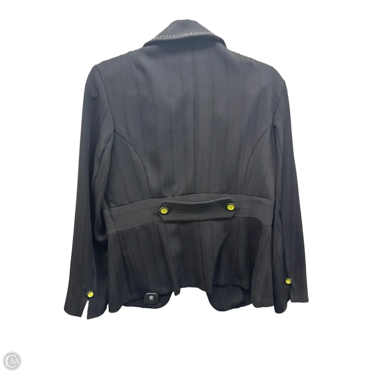 Blazer By Clothes Mentor In Black & Green, Size: M