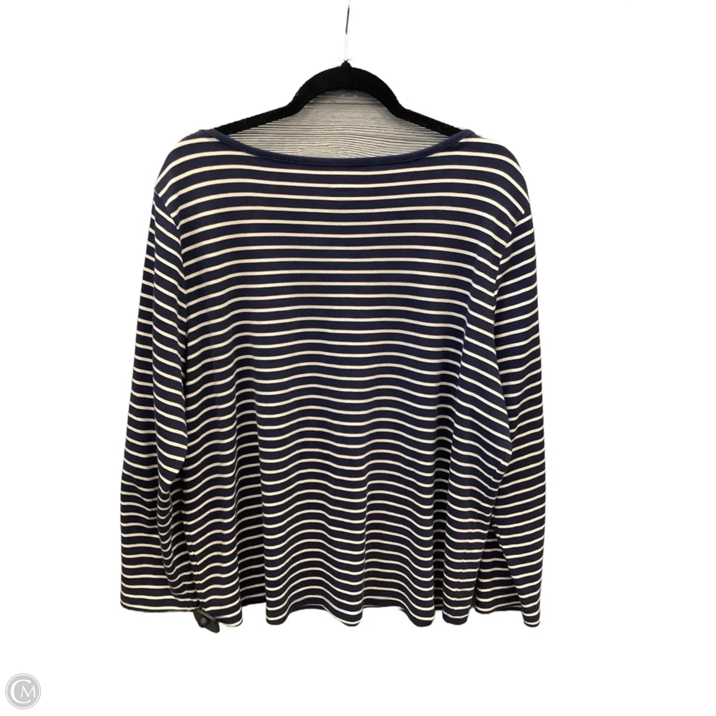 Top Long Sleeve By L.l. Bean In Striped Pattern, Size: 2x