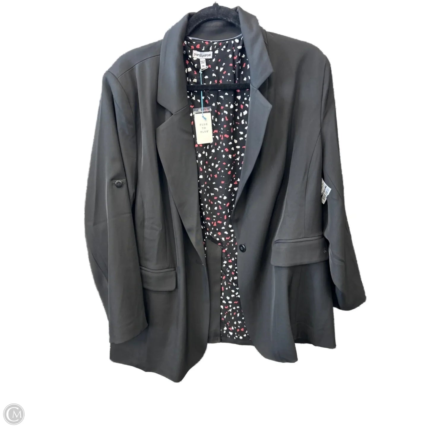 Blazer By Clothes Mentor In Black, Size: 2x