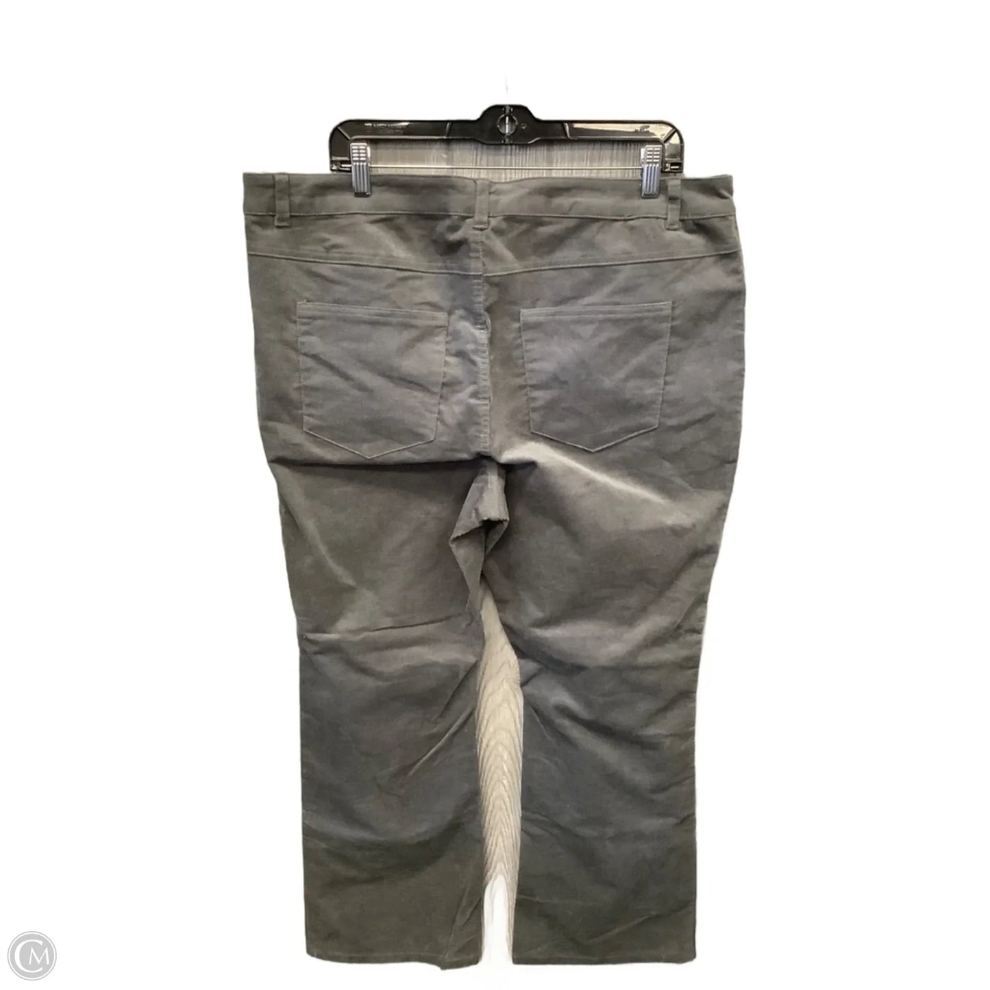 Pants Corduroy By Woman Within In Grey, Size: 18