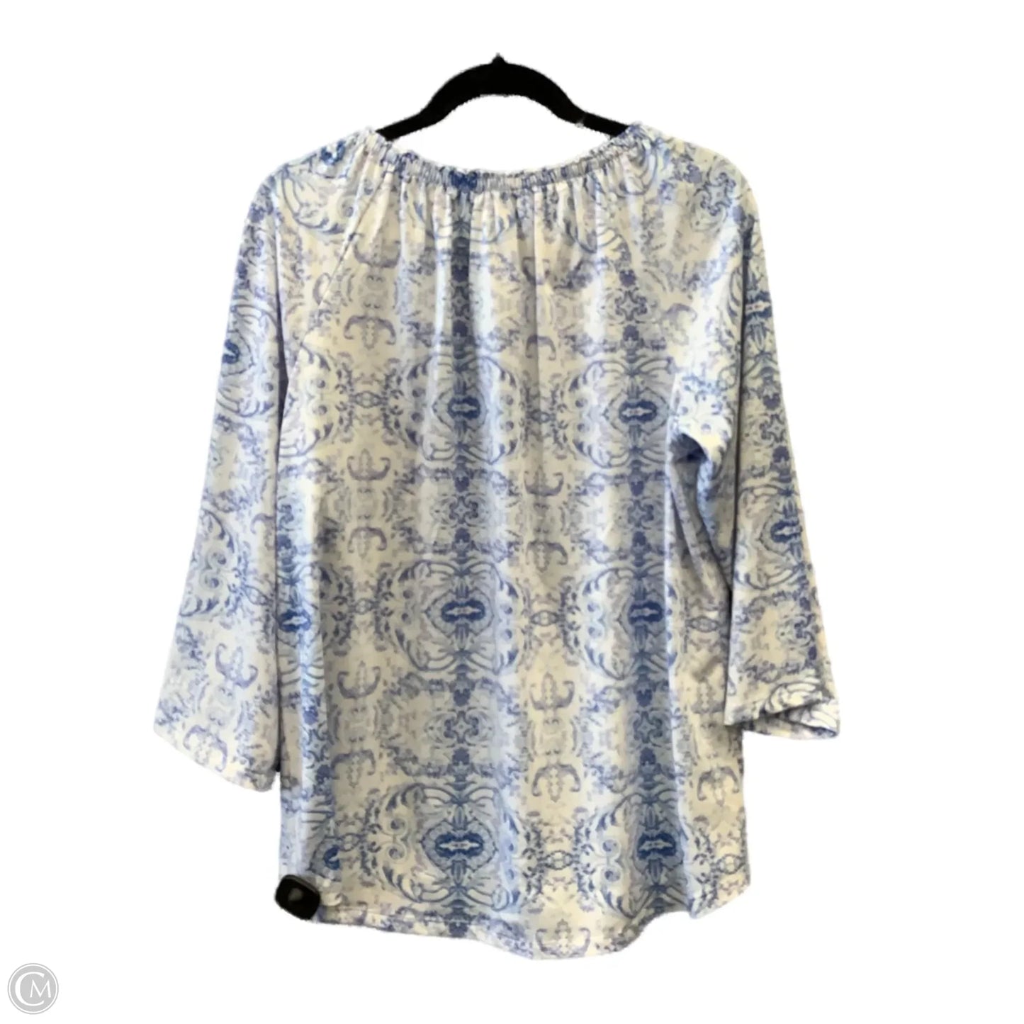 Top Long Sleeve By New Directions In Blue, Size: L