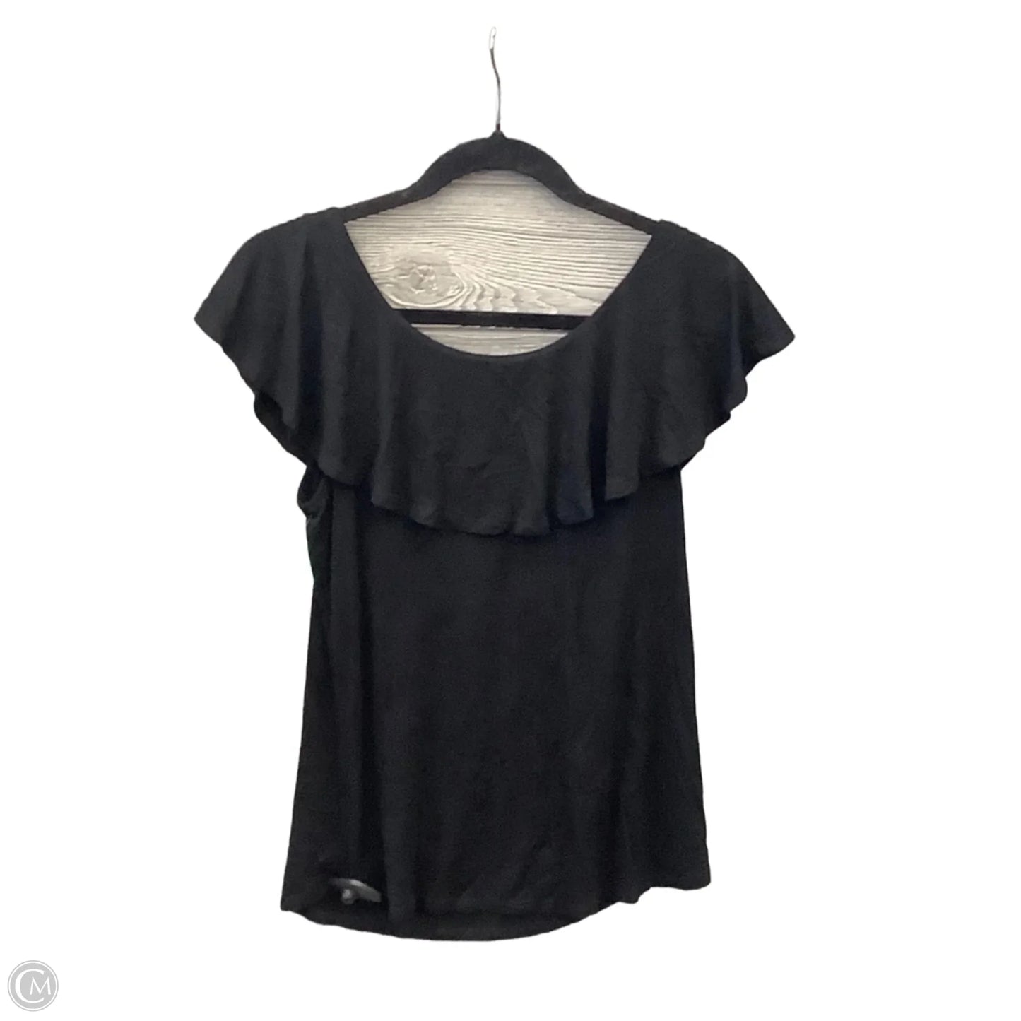 Top Short Sleeve By Cable And Gauge In Black, Size: S