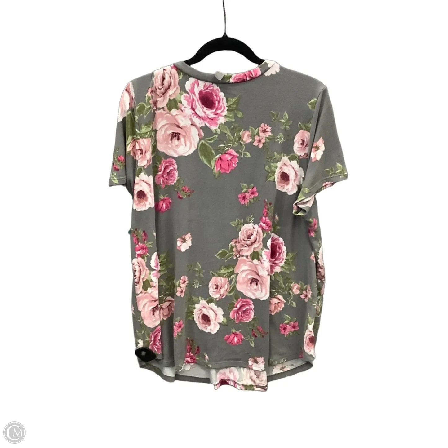 Tunic Short Sleeve By Honeyme In Grey, Size: Xl
