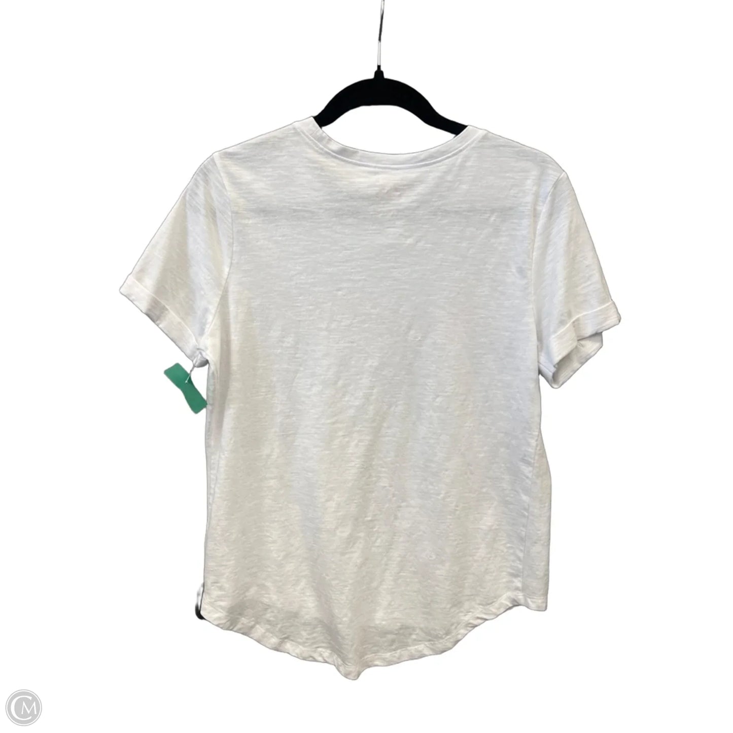 Top Short Sleeve By Clothes Mentor In White, Size: M