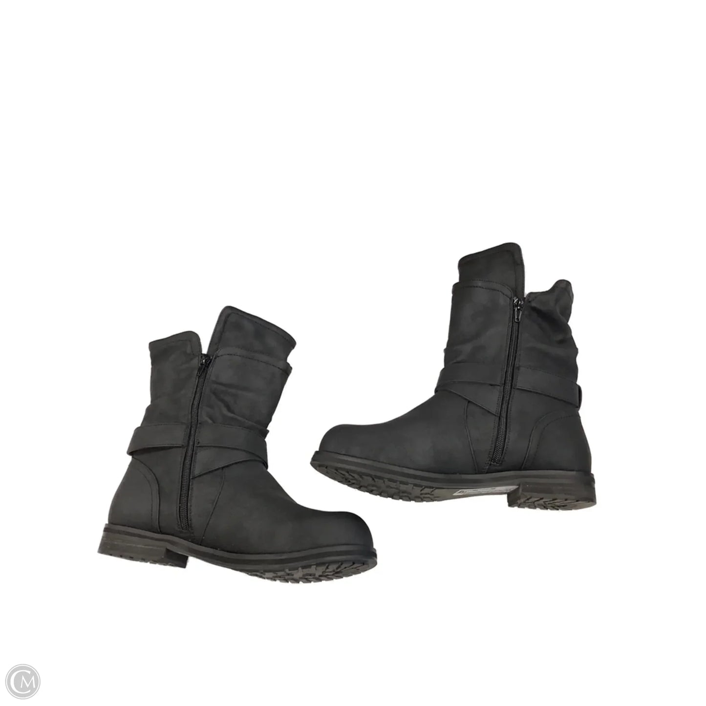 Boots Mid-calf Flats By Lane Bryant In Black, Size: 9