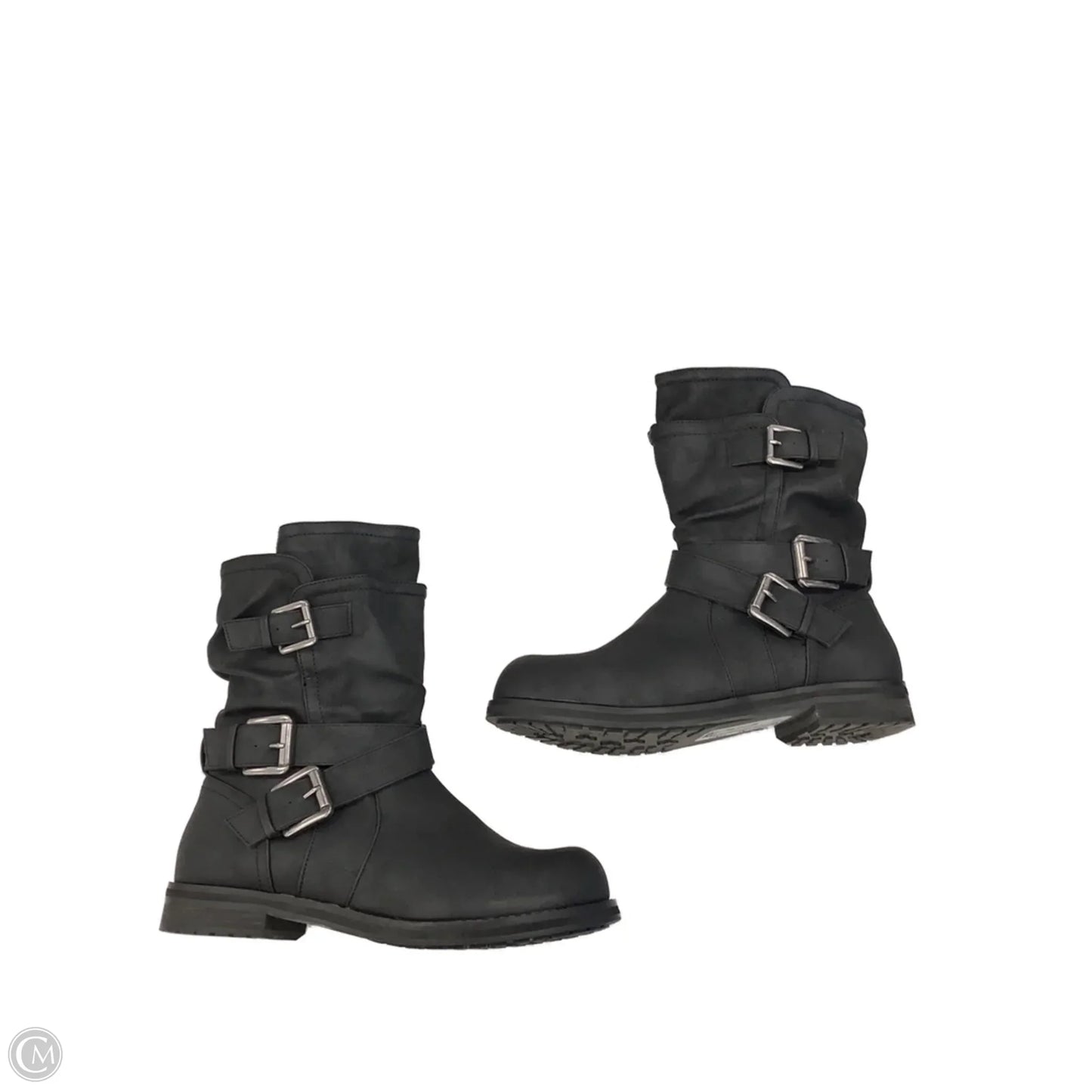 Boots Mid-calf Flats By Lane Bryant In Black, Size: 9