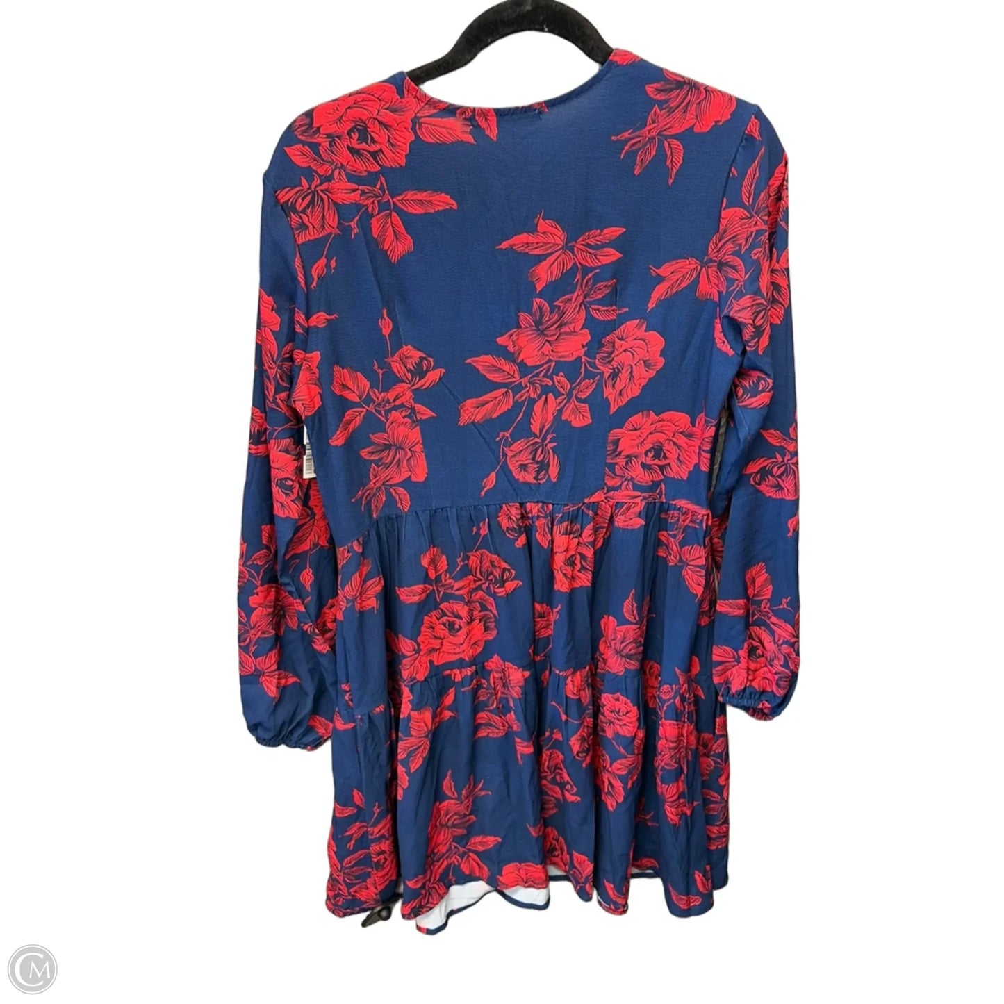 Dress Casual Short By Clothes Mentor In Blue & Red, Size: S