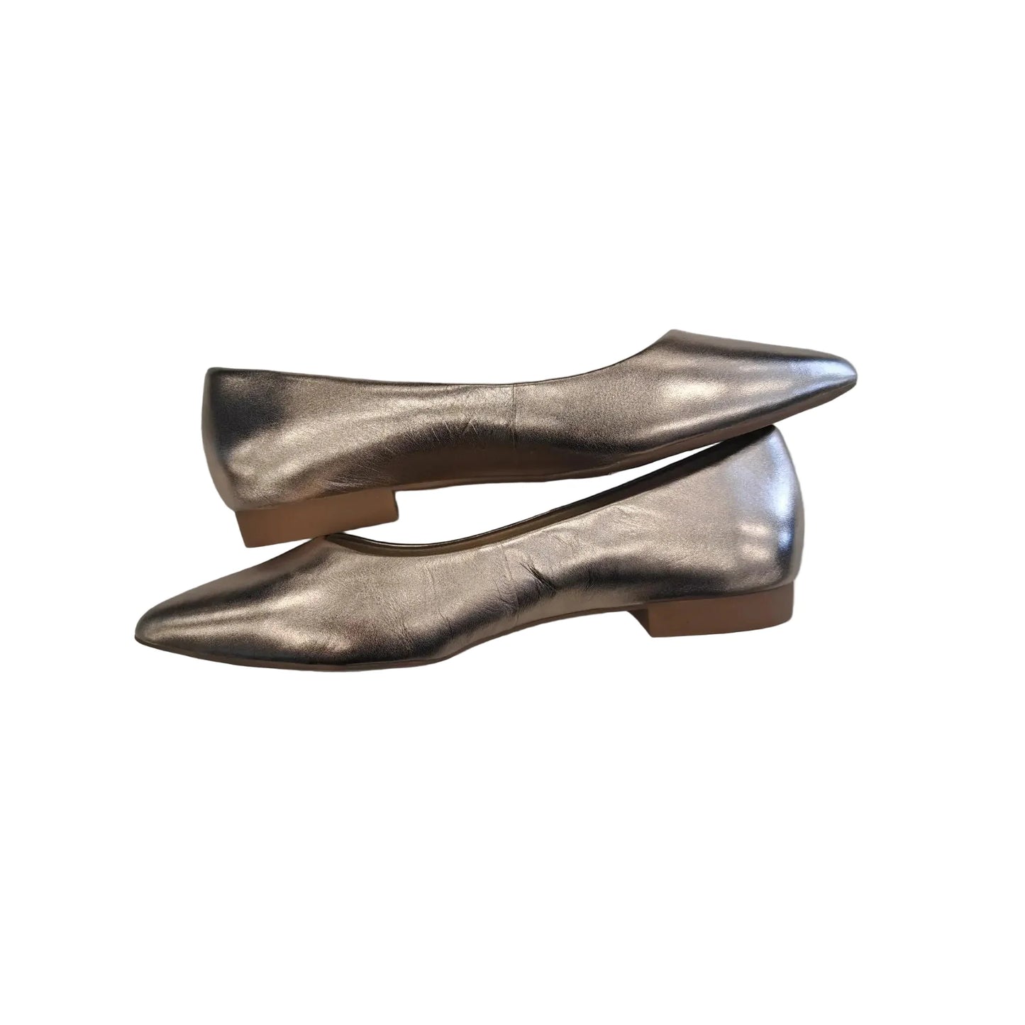 Shoes Heels Block By Clothes Mentor In Gold, Size: 6.5