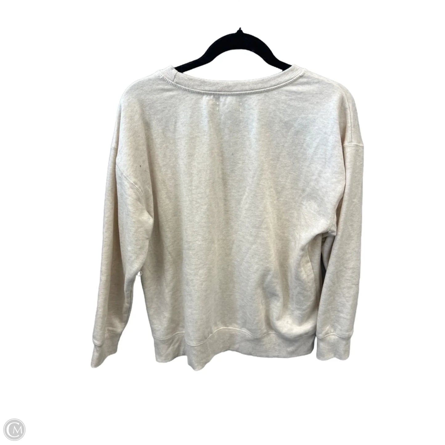 Sweatshirt Crewneck By Maurices In Cream, Size: L