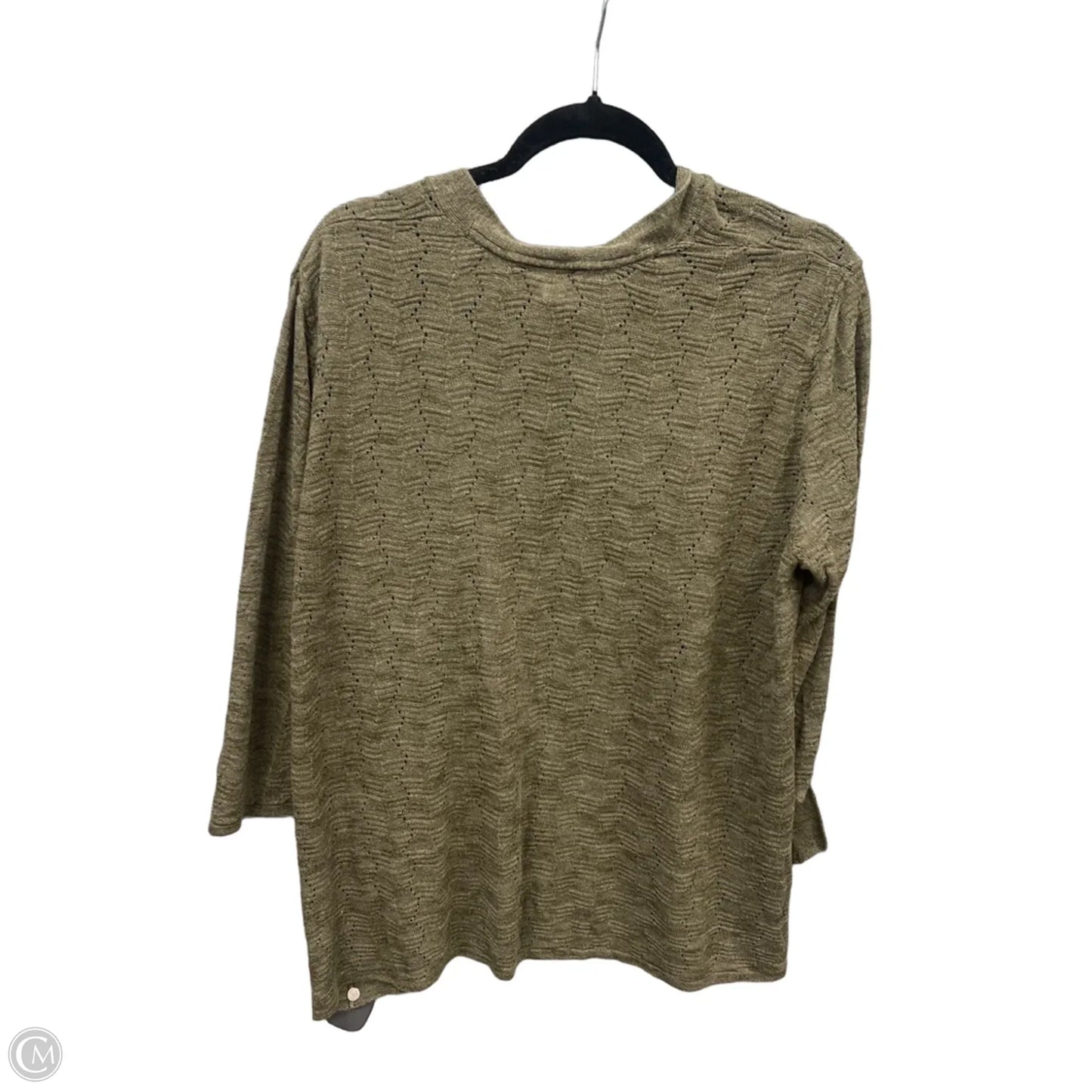 Cardigan By Croft And Barrow In Green, Size: Xxl