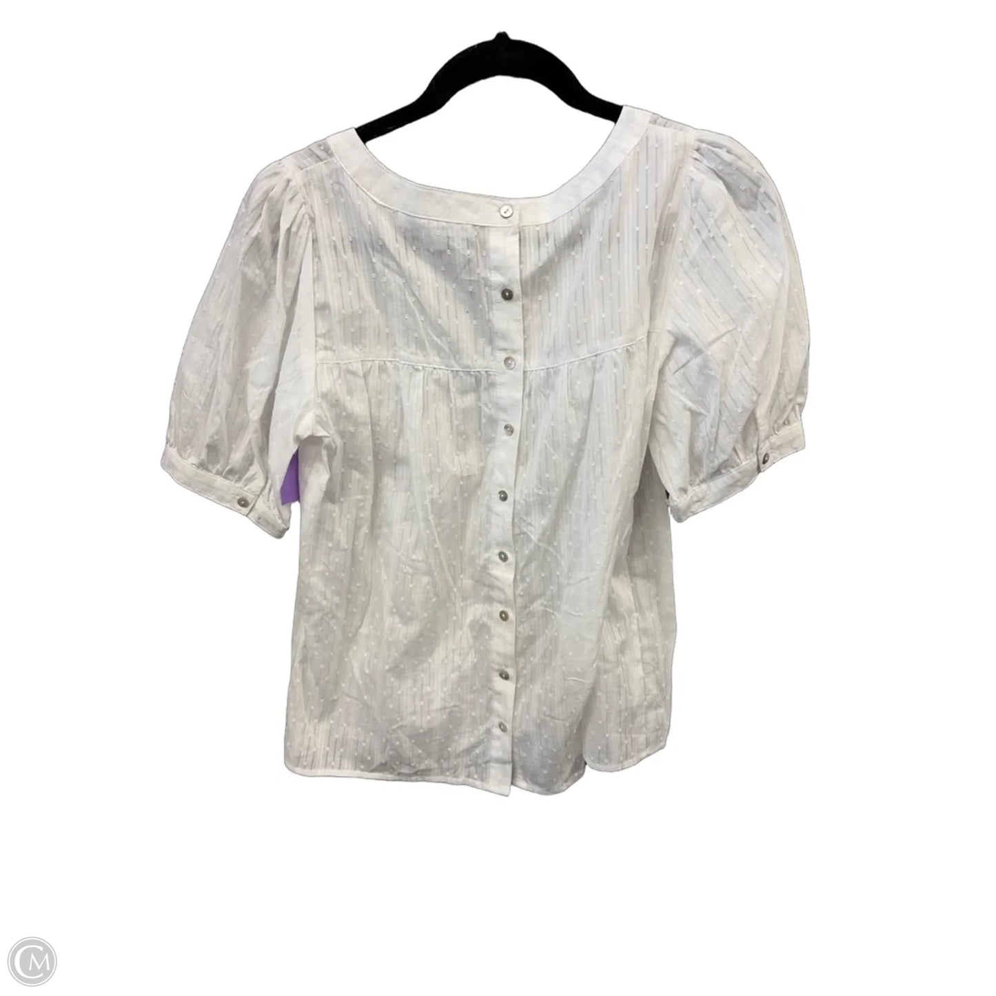 Top Short Sleeve By Jane And Delancey In White, Size: S