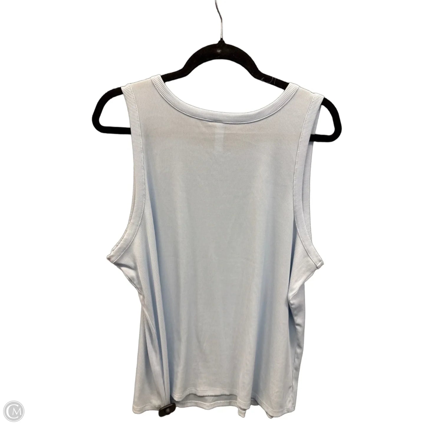 Top Sleeveless Basic By Stylus In Blue, Size: 2x