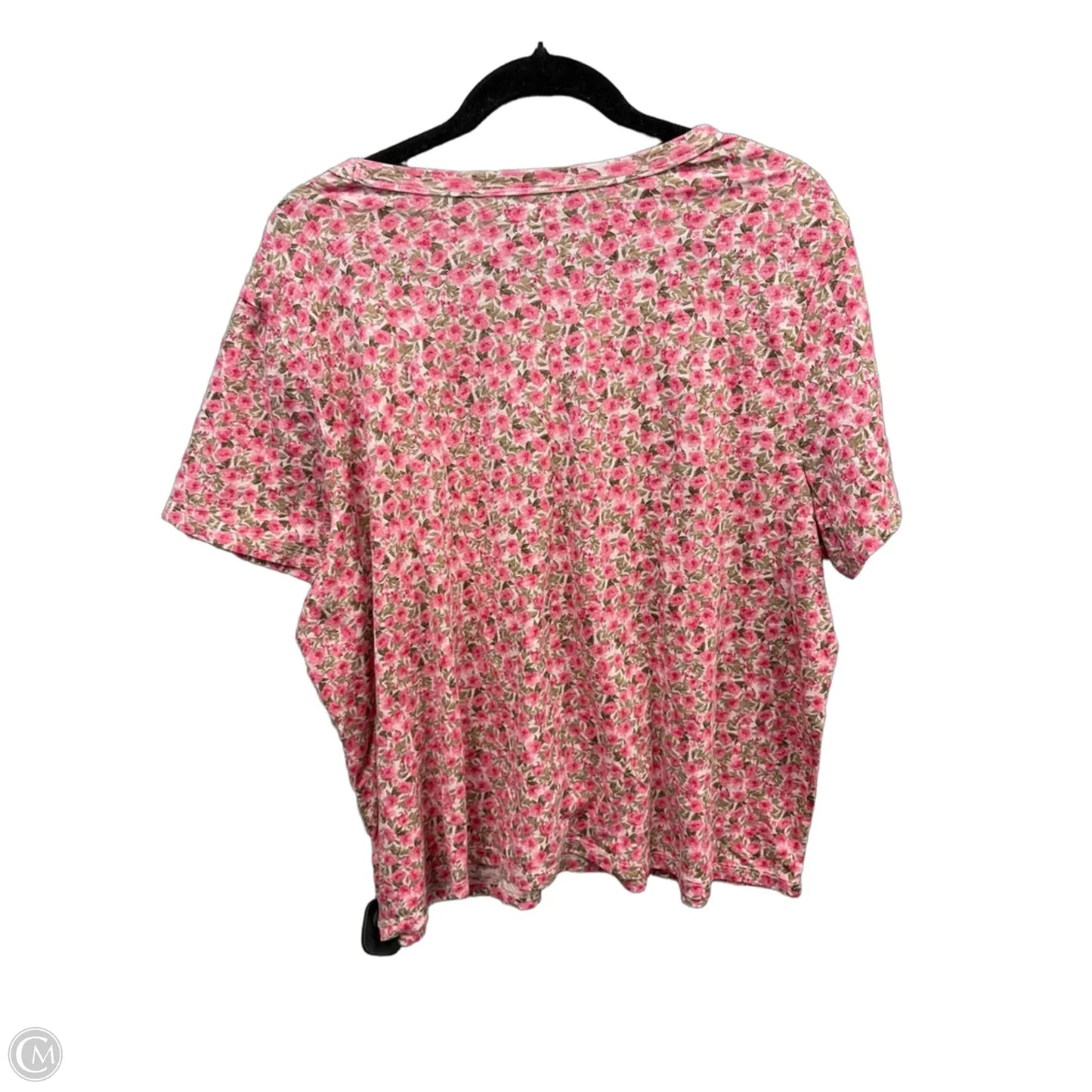 Top Short Sleeve By Old Navy In Floral Print, Size: Xxl