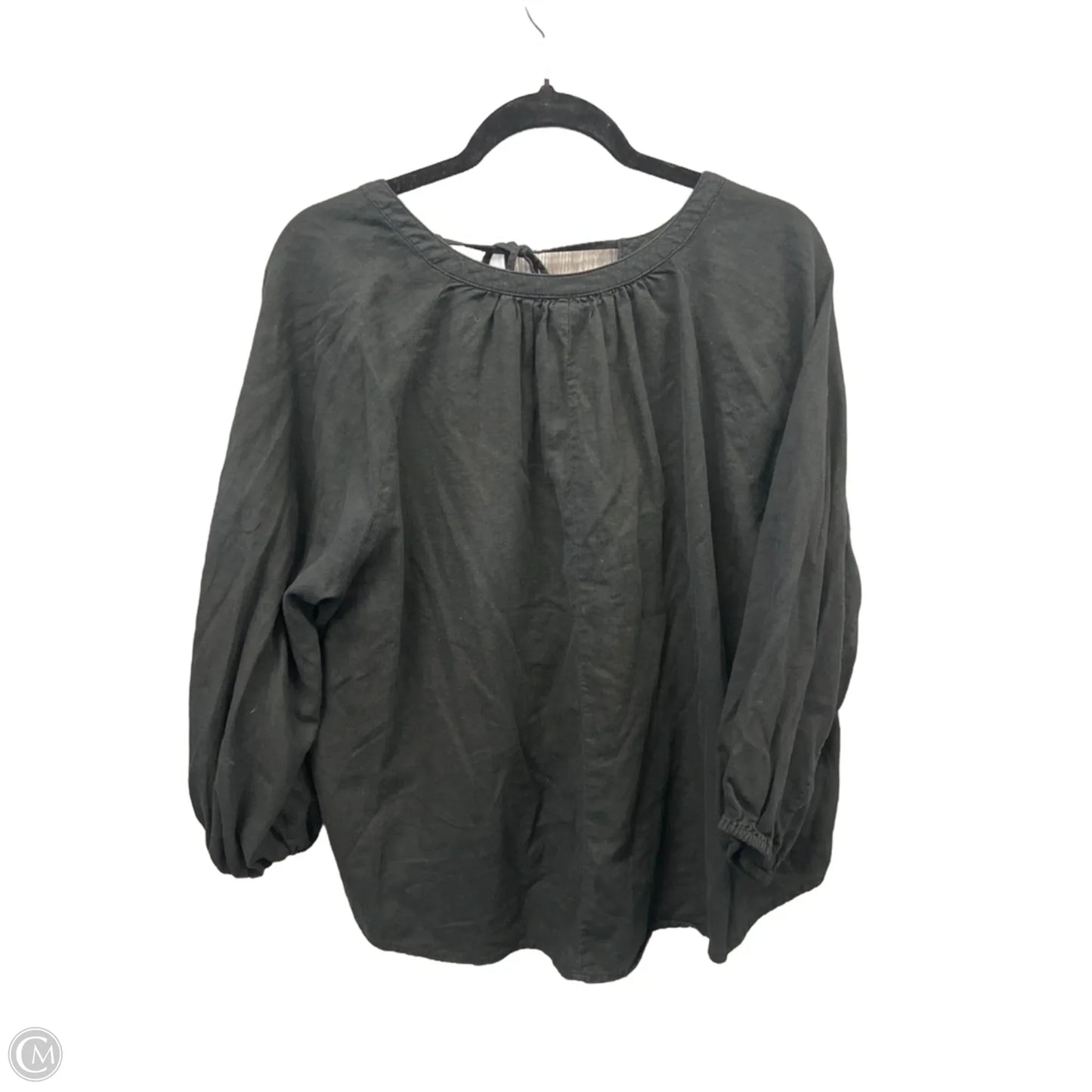Top Long Sleeve By A New Day In Black, Size: M