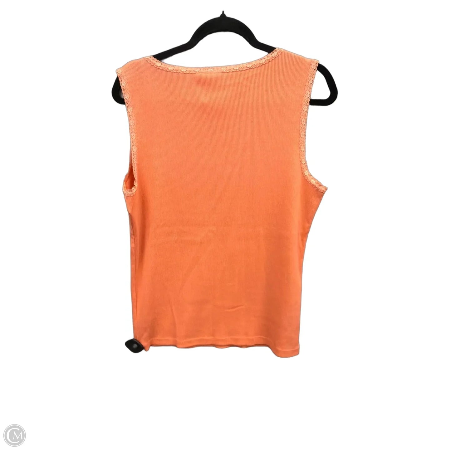 Top Sleeveless By Jm Collections In Orange, Size: L