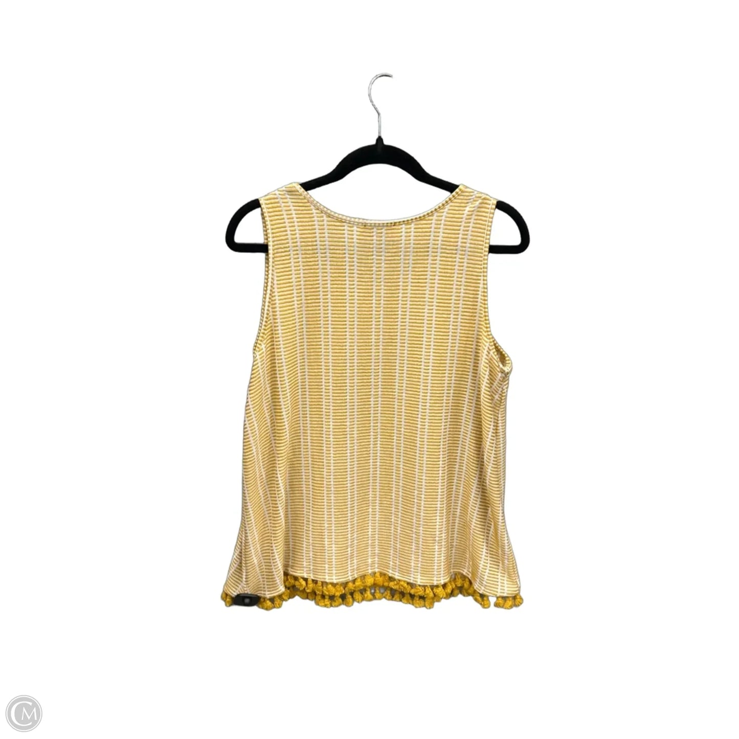 Top Sleeveless By W5 In Yellow, Size: Xl
