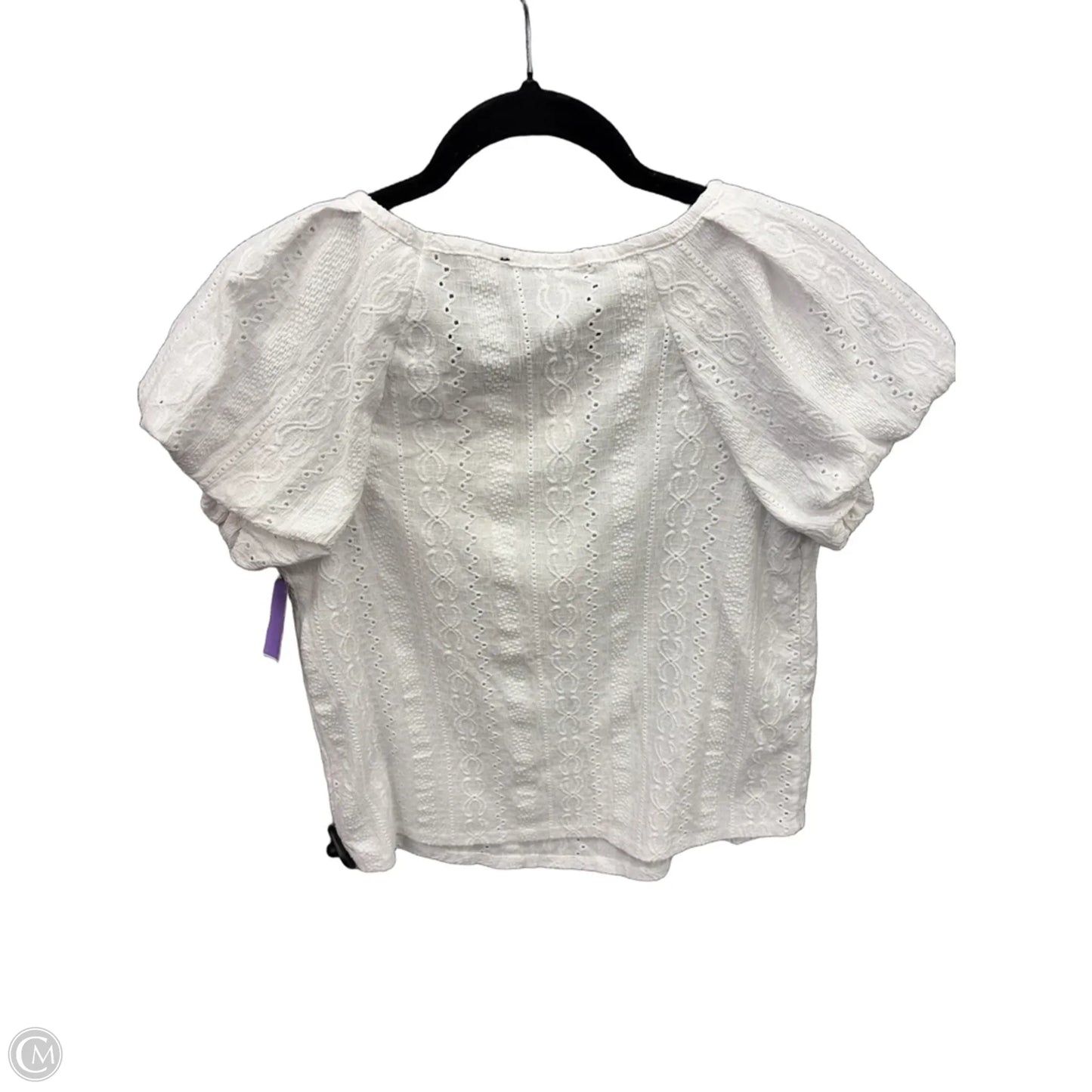 Top Short Sleeve By Cable And Gauge In White, Size: Sp