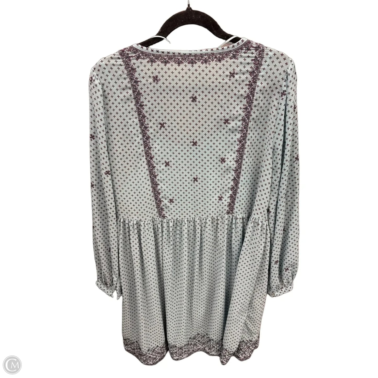 Dress Casual Midi By Time And Tru In Blue, Size: L