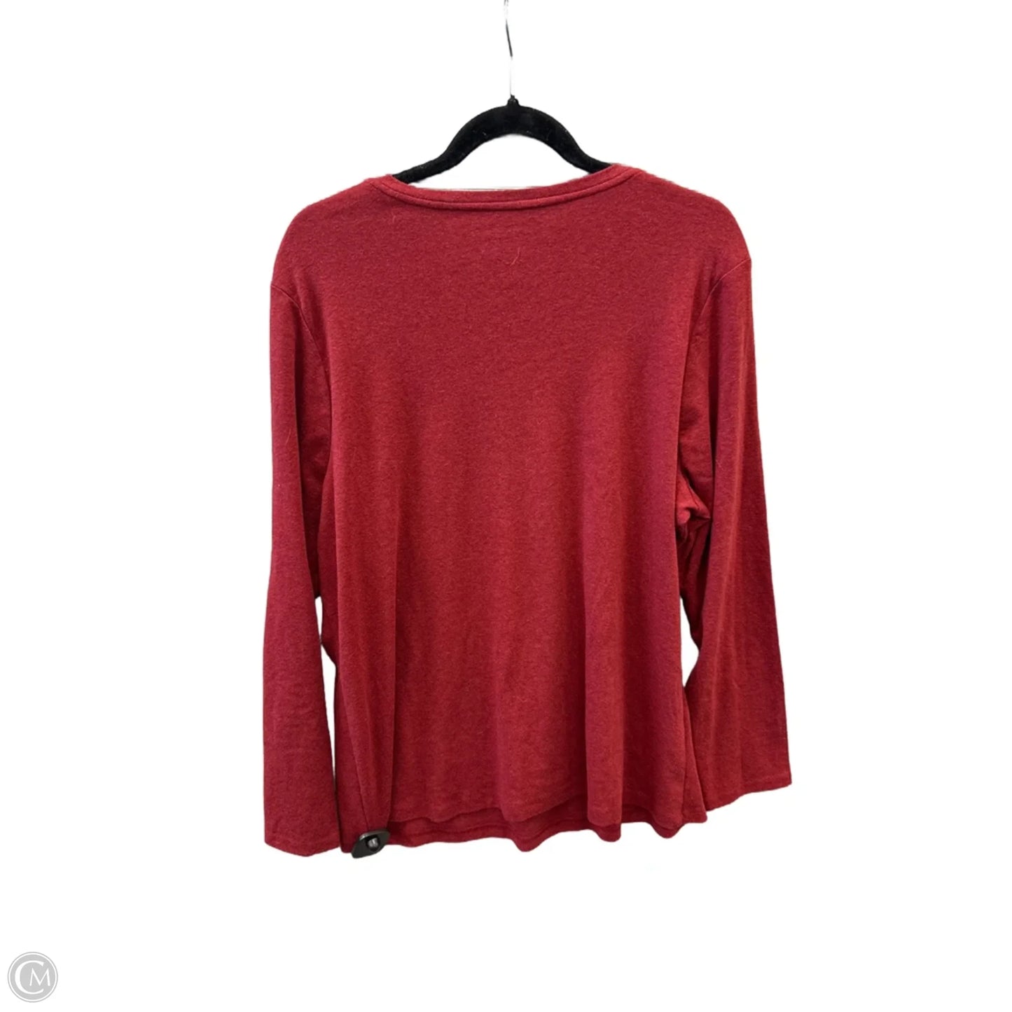 Top Long Sleeve Basic By Lane Bryant In Red, Size: 1x