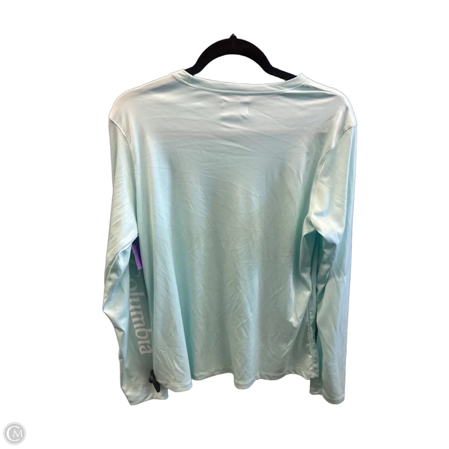 Athletic Top Long Sleeve Crewneck By Columbia In Blue, Size: L