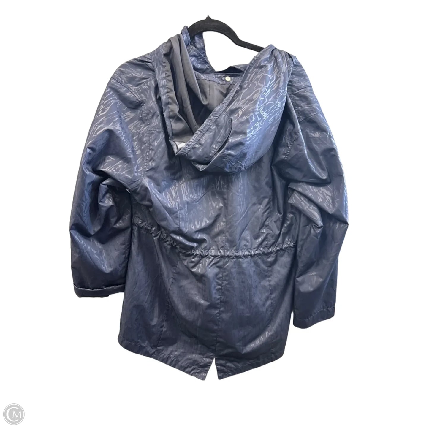 Jacket Windbreaker By Pure Energy In Blue, Size: 1x